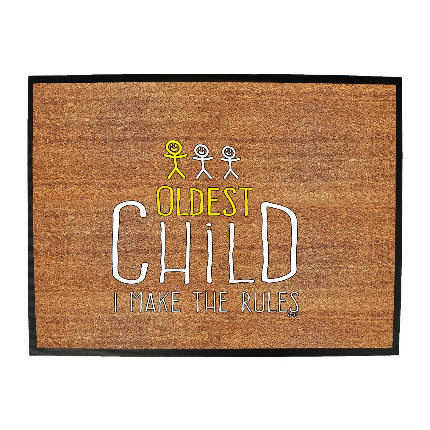 Oldest Child 3 Make The Rules - Funny Novelty Doormat