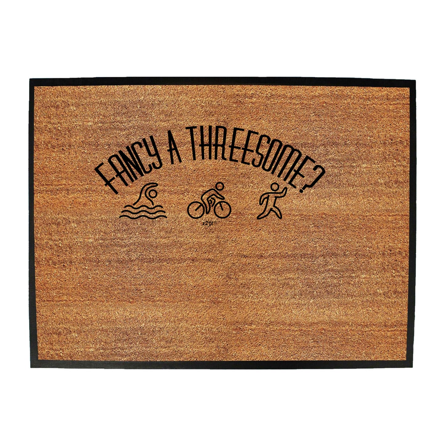Decathlon Fancy A Threesome - Funny Novelty Doormat