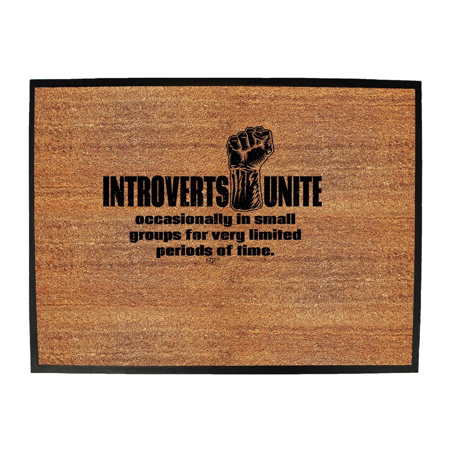 Introverts Unite Occasionally - Funny Novelty Doormat