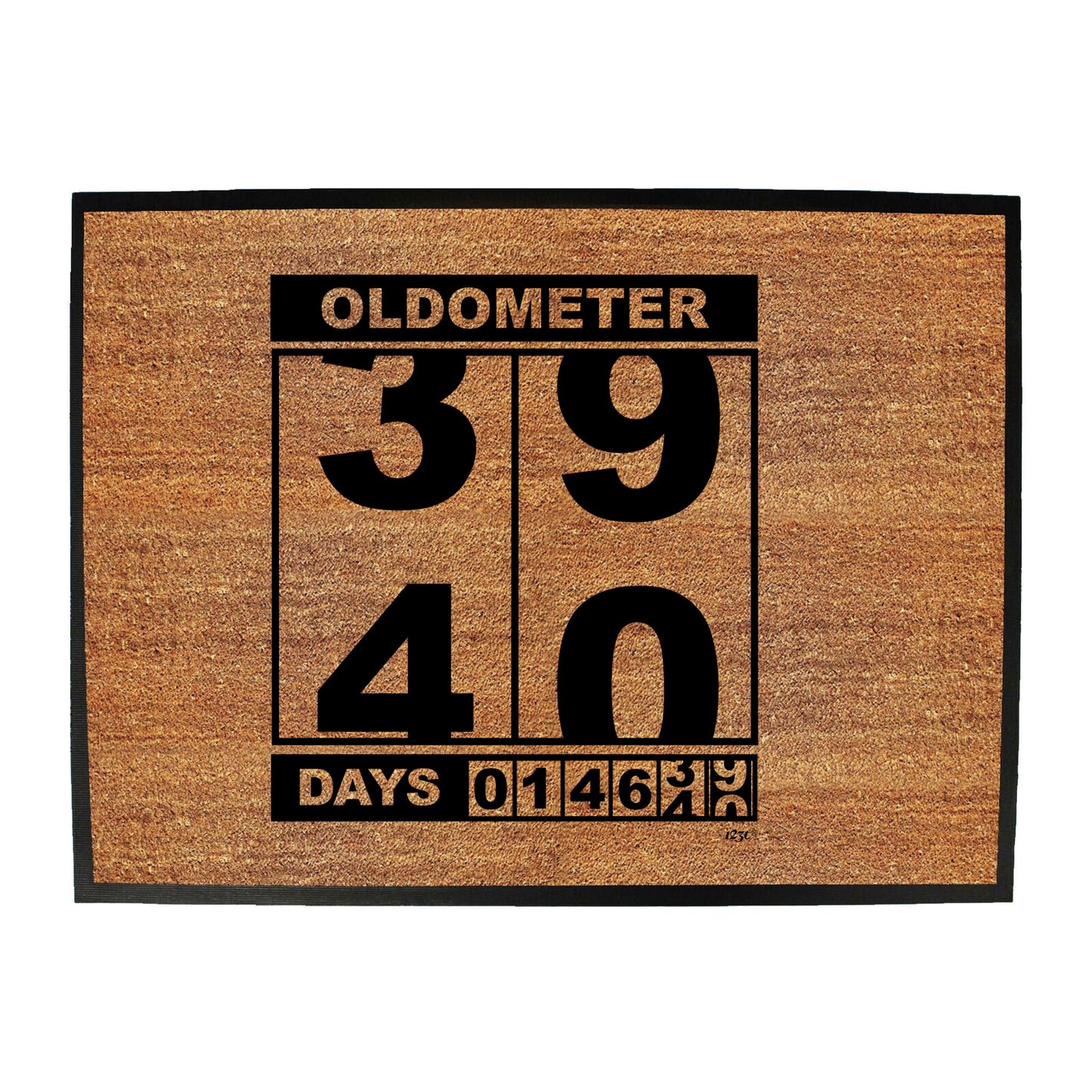 Oldometer 39 40 Days - Funny Novelty Doormat