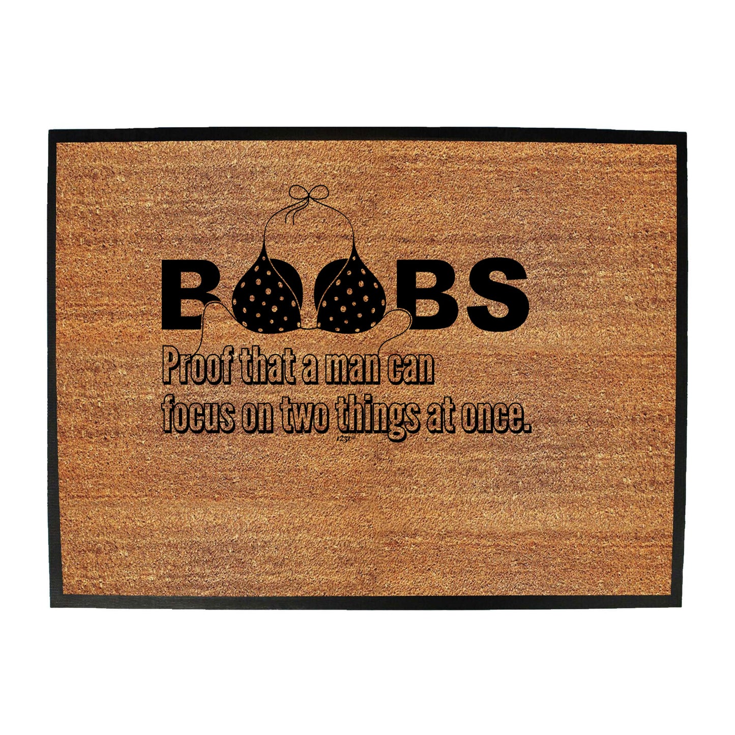 B Bs Proof That A Man Can Focus - Funny Novelty Doormat