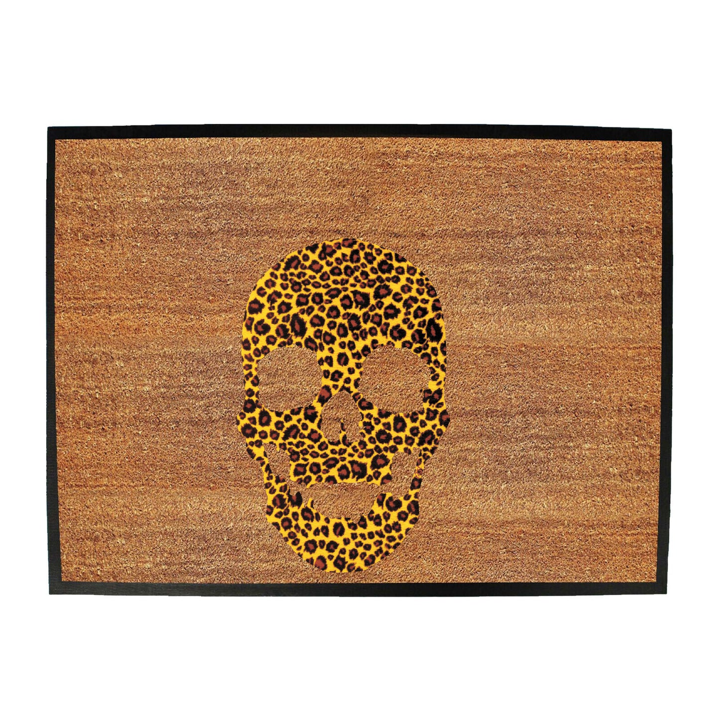 Leopard Skull - Funny Novelty Doormat