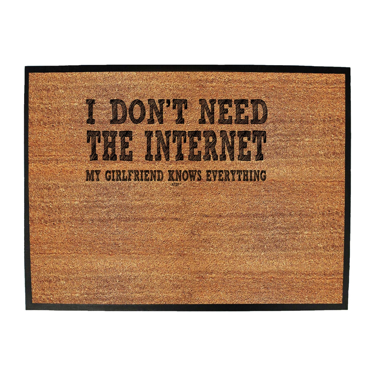 Dont Need The Internet My Girlfriend - Funny Novelty Doormat