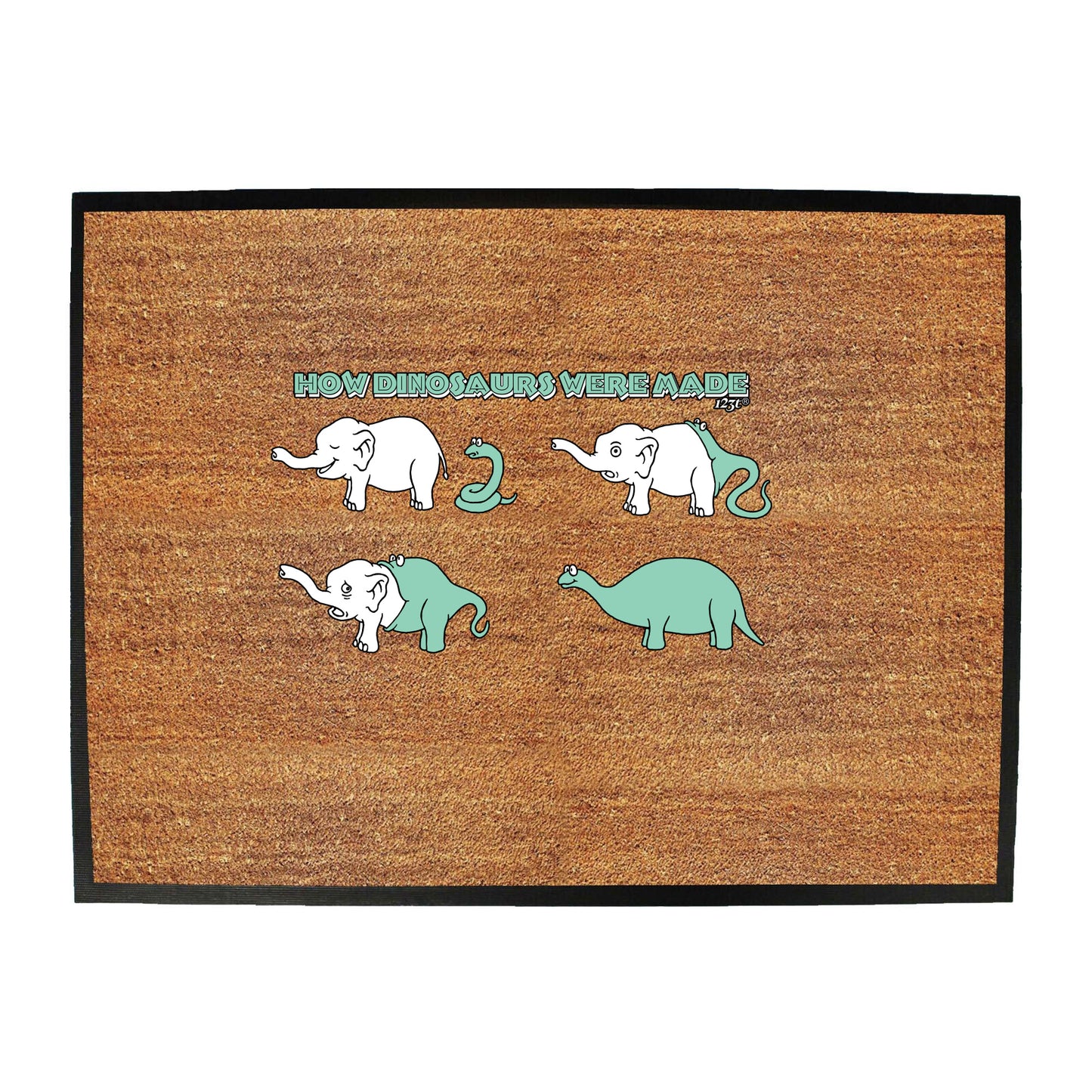 How Dinosaursaurs Were Made - Funny Novelty Doormat