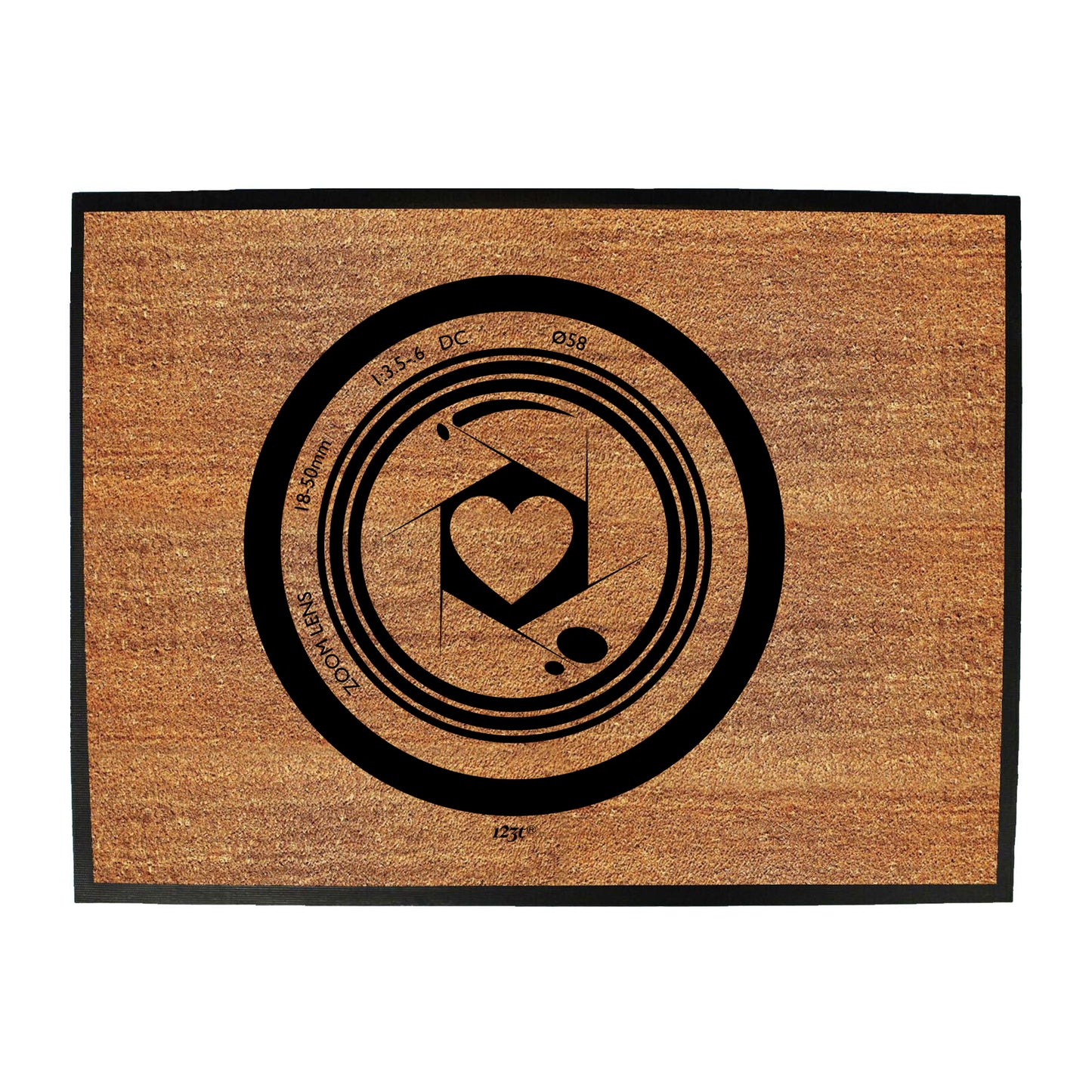 Camera Heart - Funny Novelty Doormat