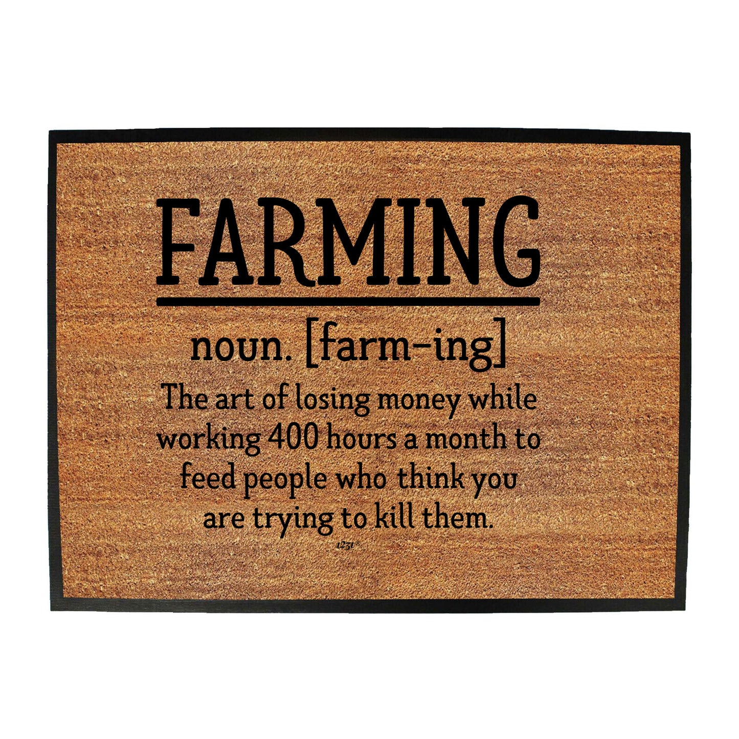 Farming Noun Farm - Funny Novelty Doormat