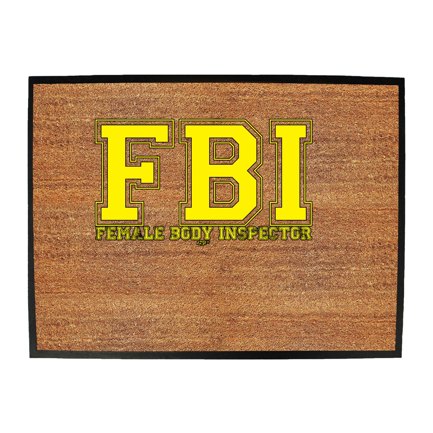 Fb Female Body Inspector - Funny Novelty Doormat