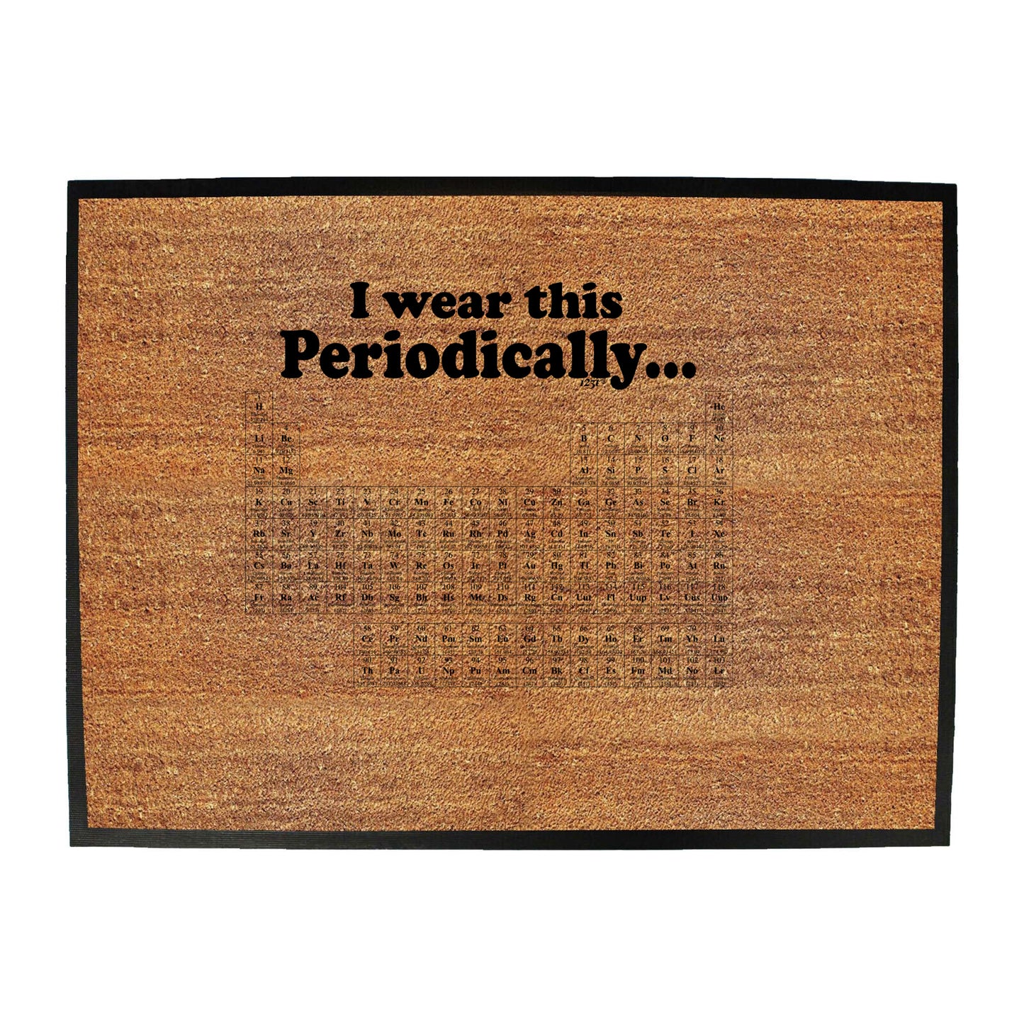 Wear This Periodically - Funny Novelty Doormat