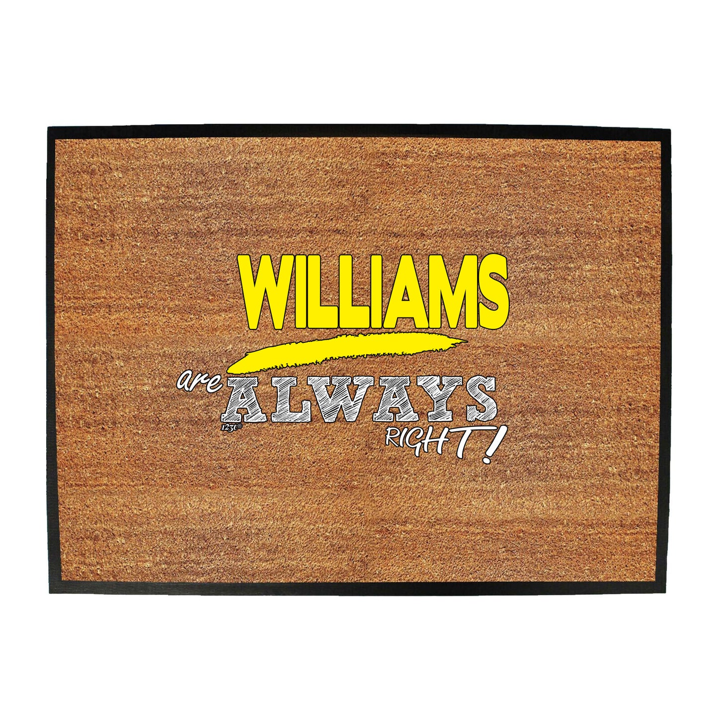 Williams Always Right - Funny Novelty Doormat