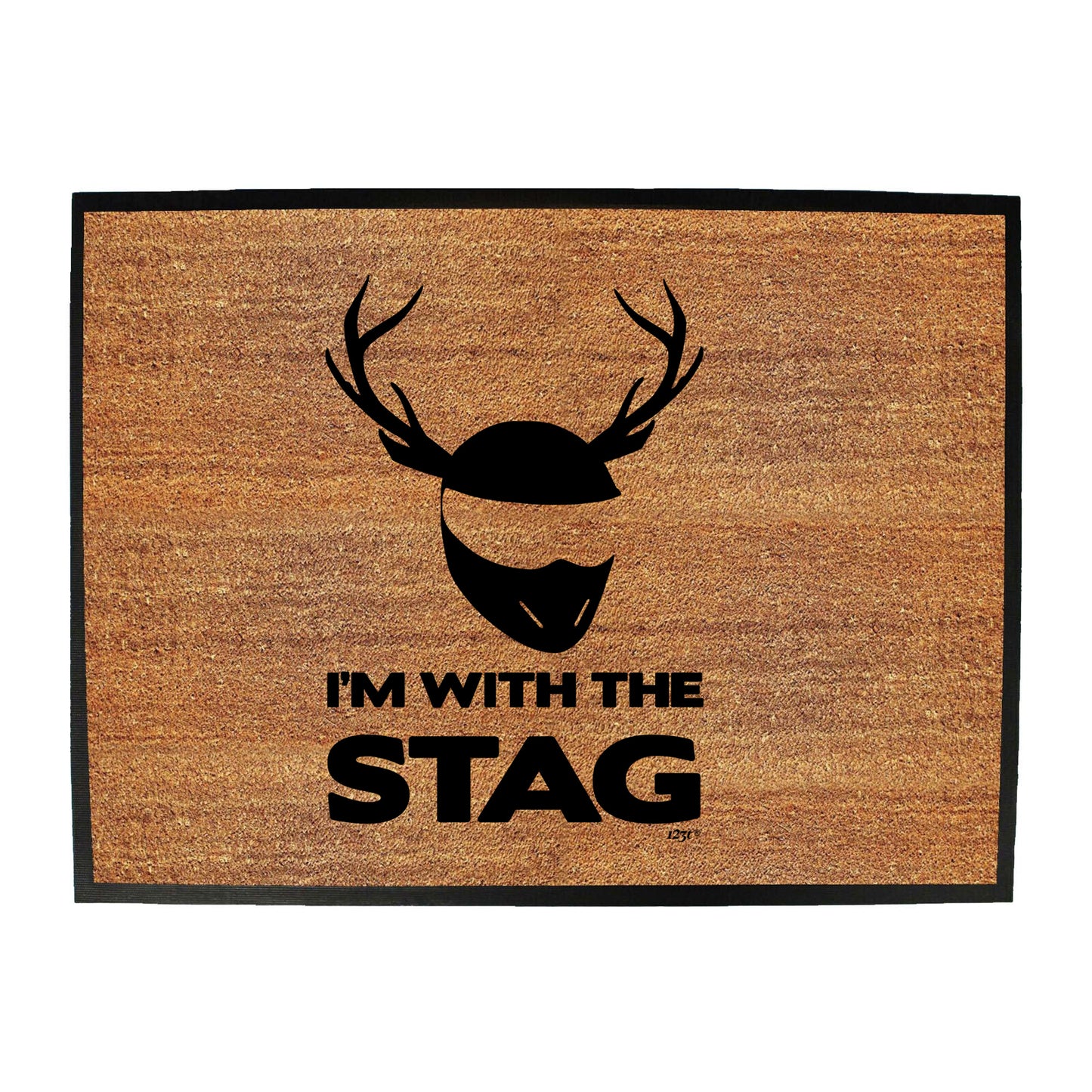 Im With The Stag Solid - Funny Novelty Doormat