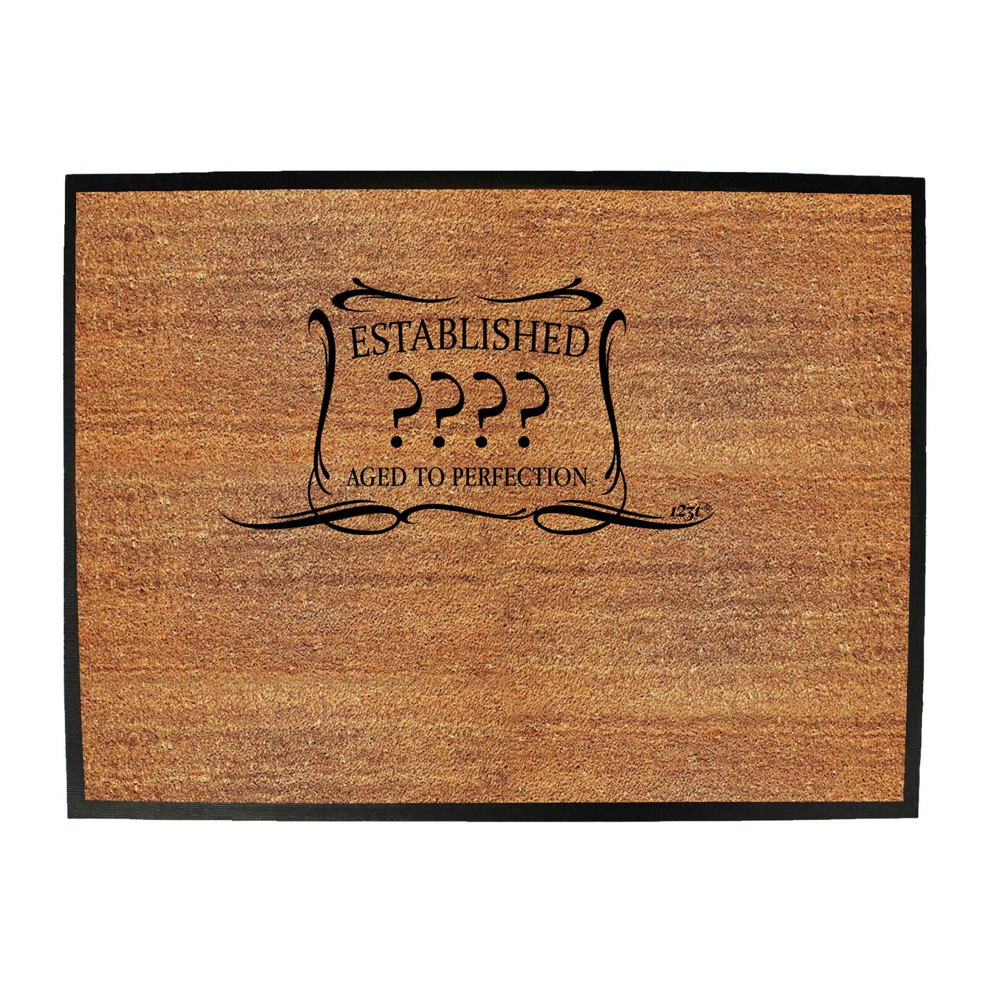 Established Your Text Aged To Perfection Birthday - Funny Novelty Doormat