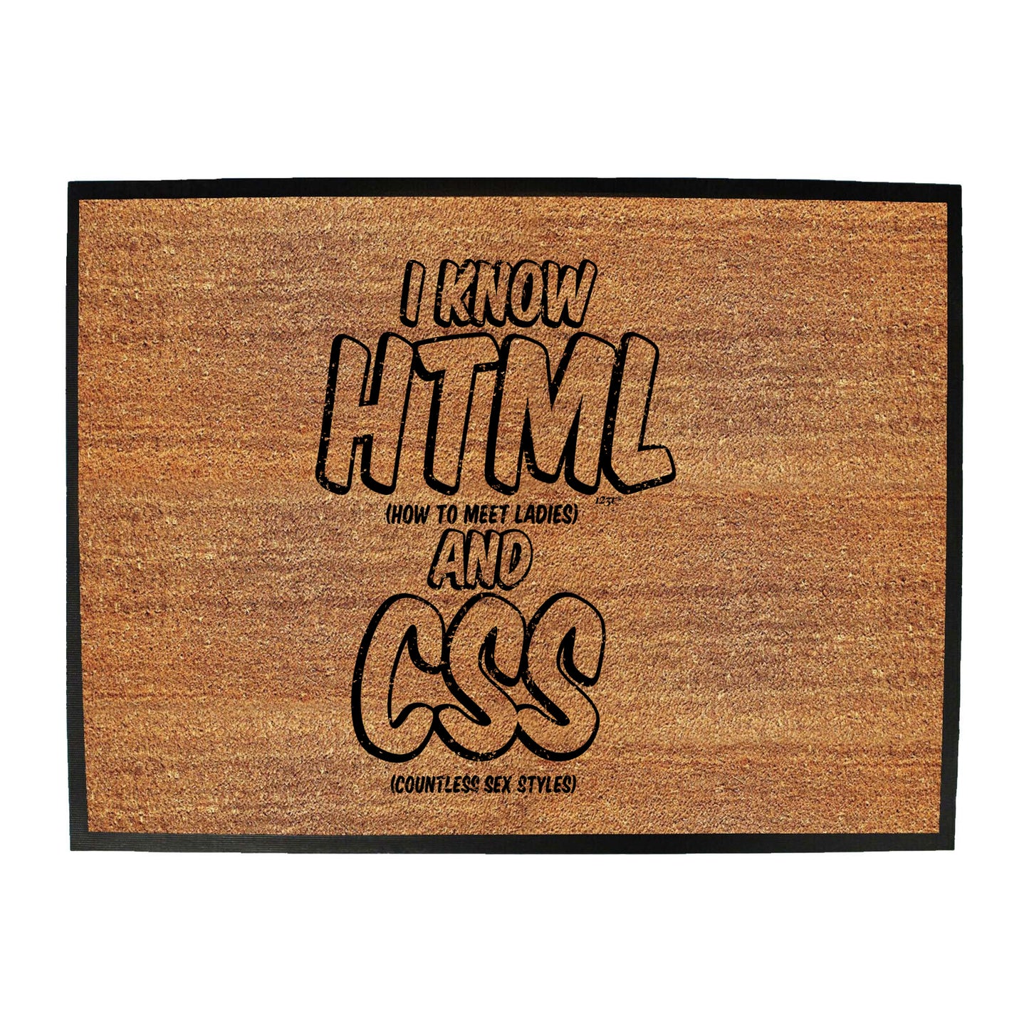 Know Html And Css - Funny Novelty Doormat