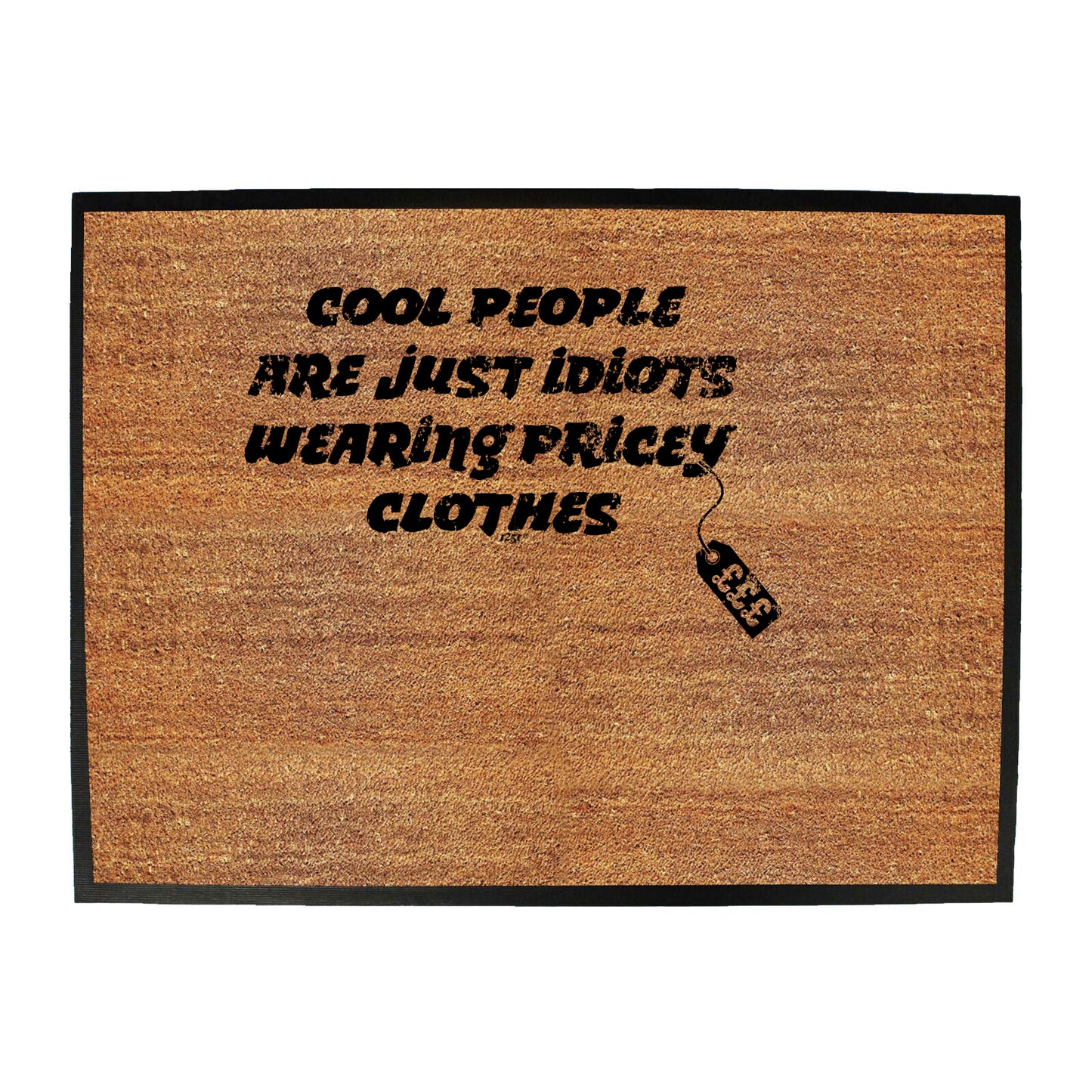 Cool People Are Just Idiots Wearing Pricey Clothes - Funny Novelty Doormat