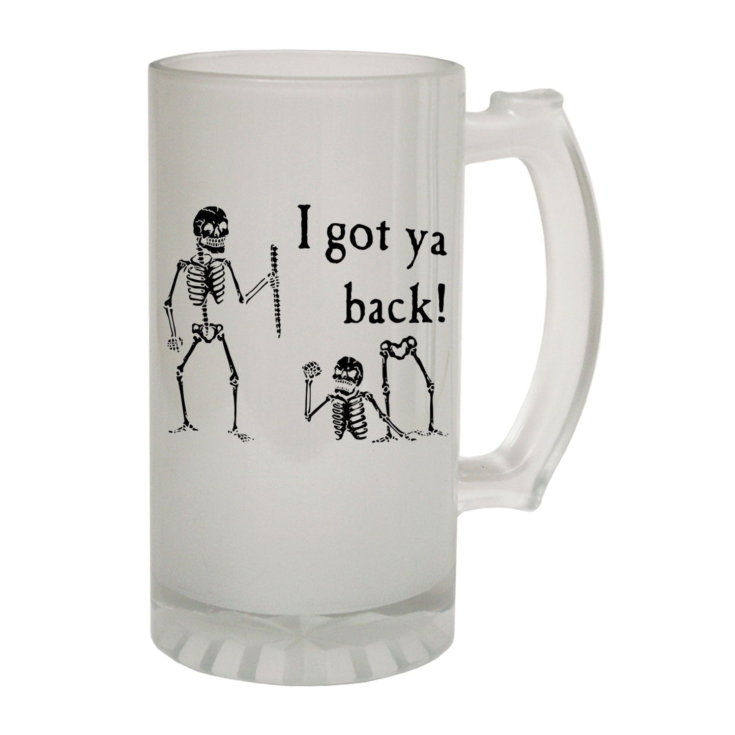 Got Ya Back Halloween - Novelty Funny Frosted Stein - Gift Boxed