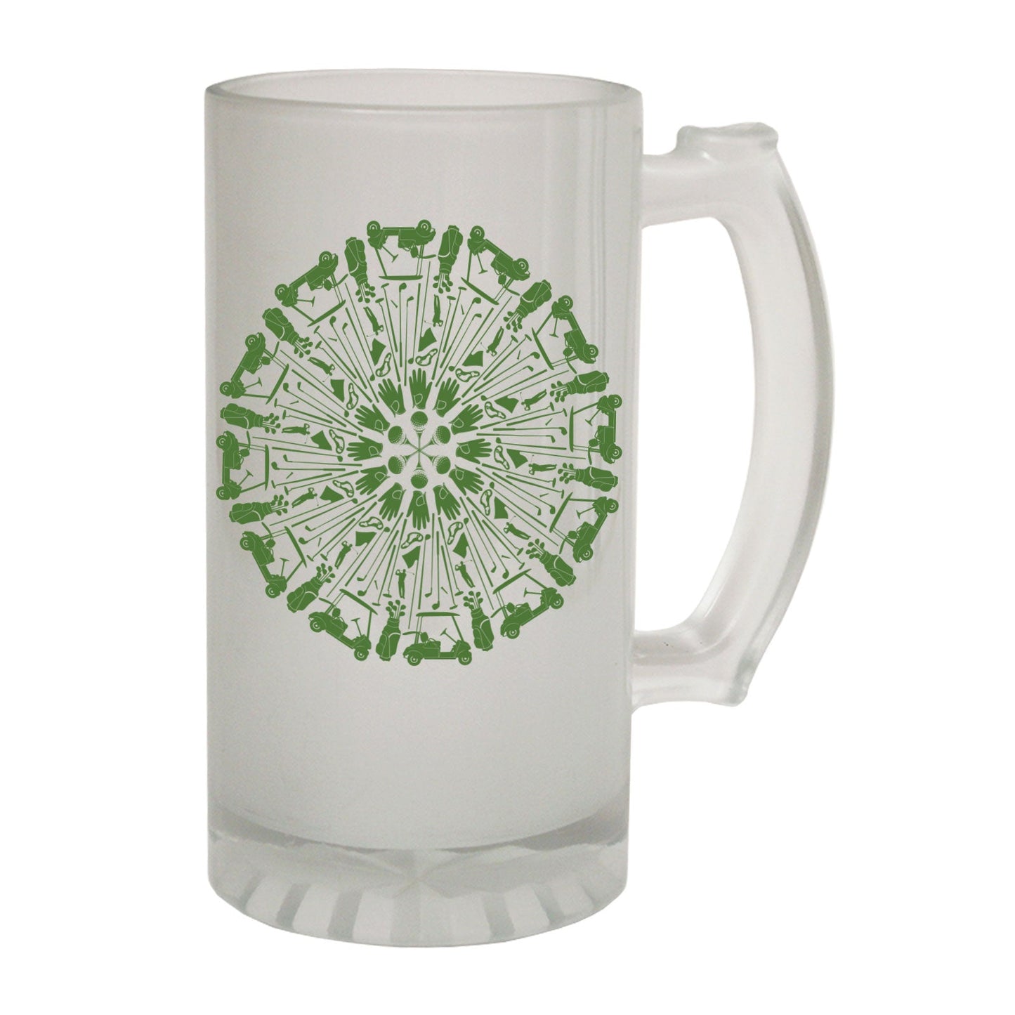 Kaleidostroke Golfing - Novelty Funny Frosted Stein - Gift Boxed