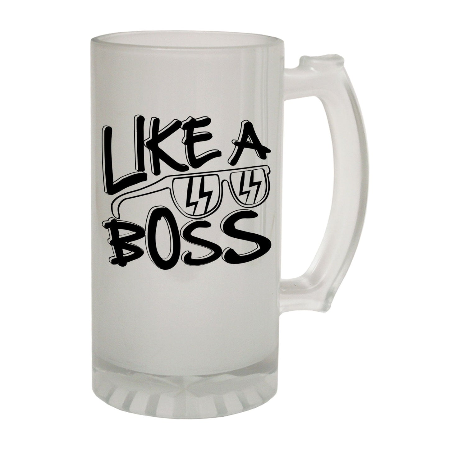Like A Boss Cool - Novelty Funny Frosted Stein - Gift Boxed