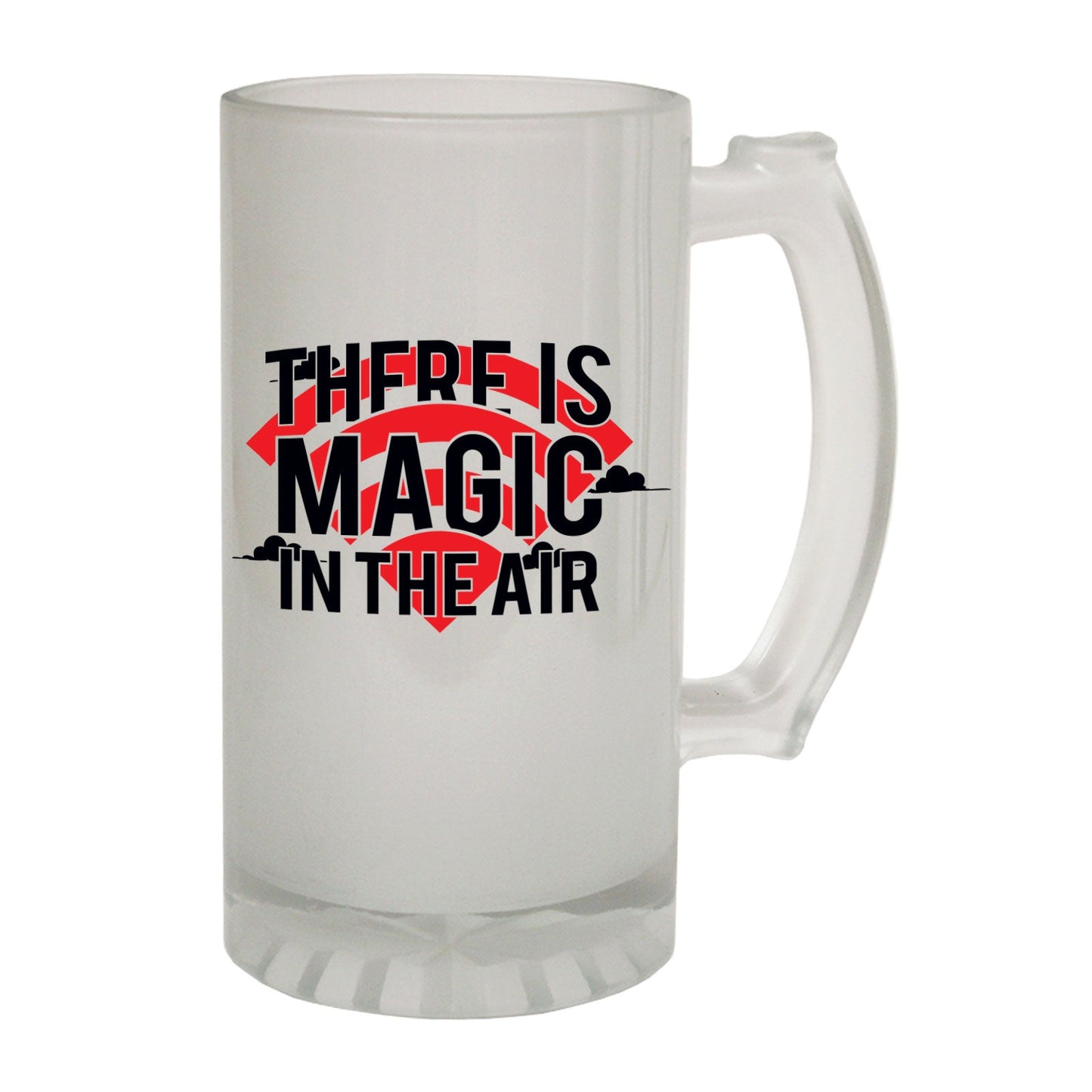 Magic In The Air WiFi - Novelty Funny Frosted Stein - Gift Boxed