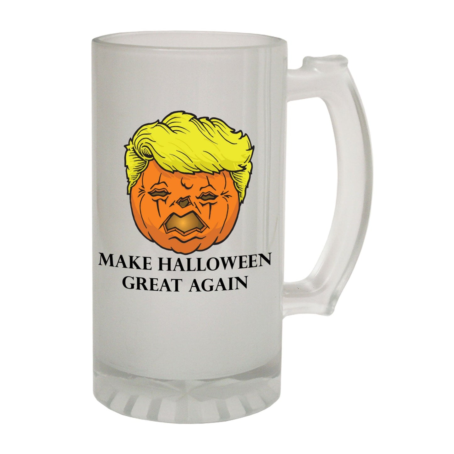 Make Halloween Great Again - Novelty Funny Frosted Stein - Gift Boxed