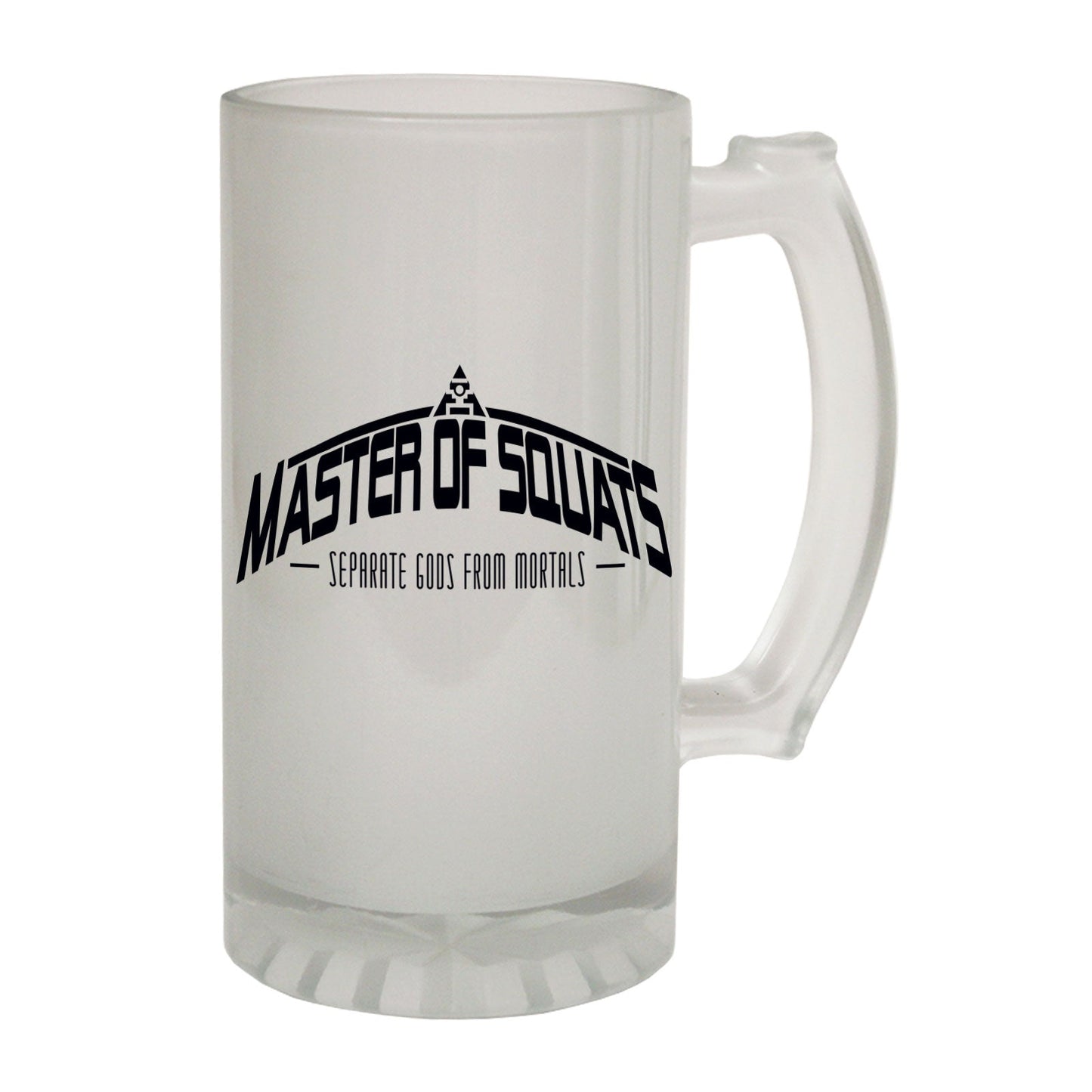 Master Of Squats Gym - Novelty Funny Frosted Stein - Gift Boxed