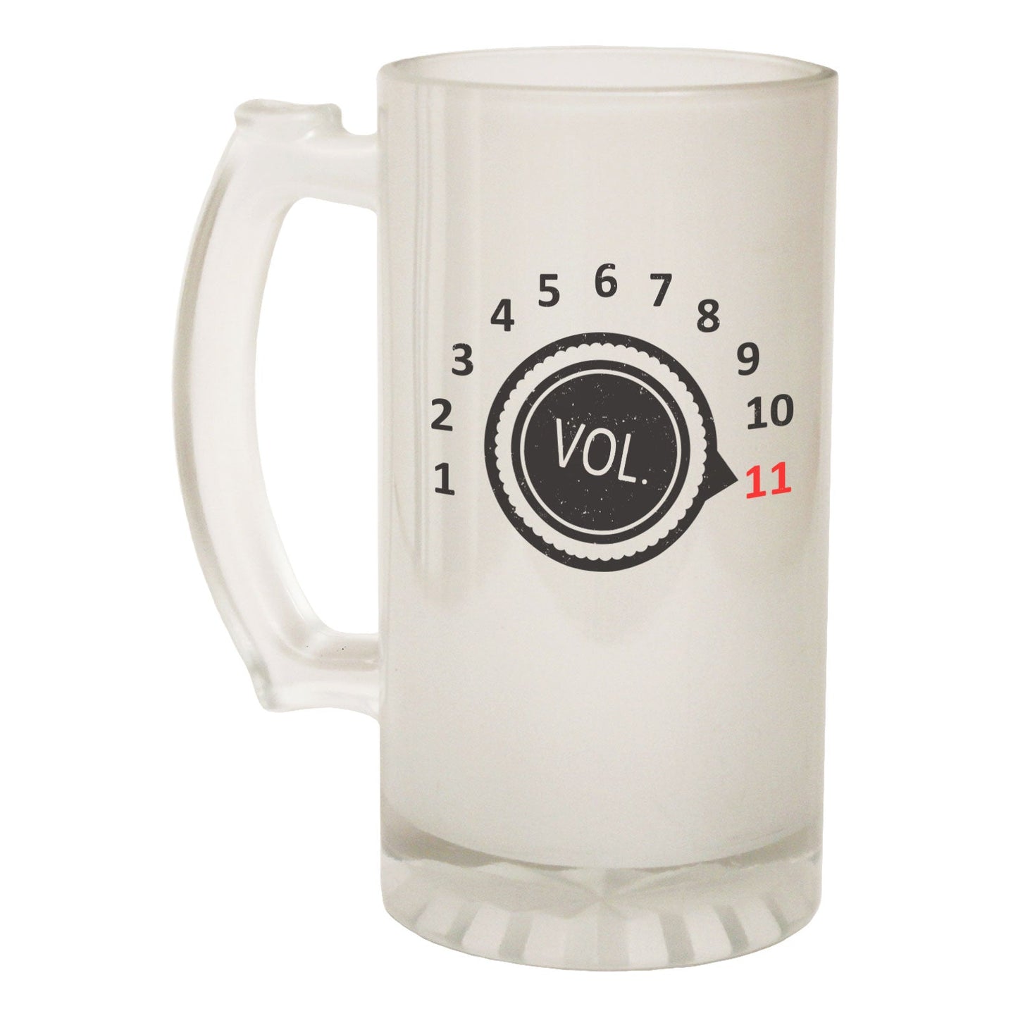 Max Volume DJ Music - Novelty Funny Frosted Stein - Gift Boxed