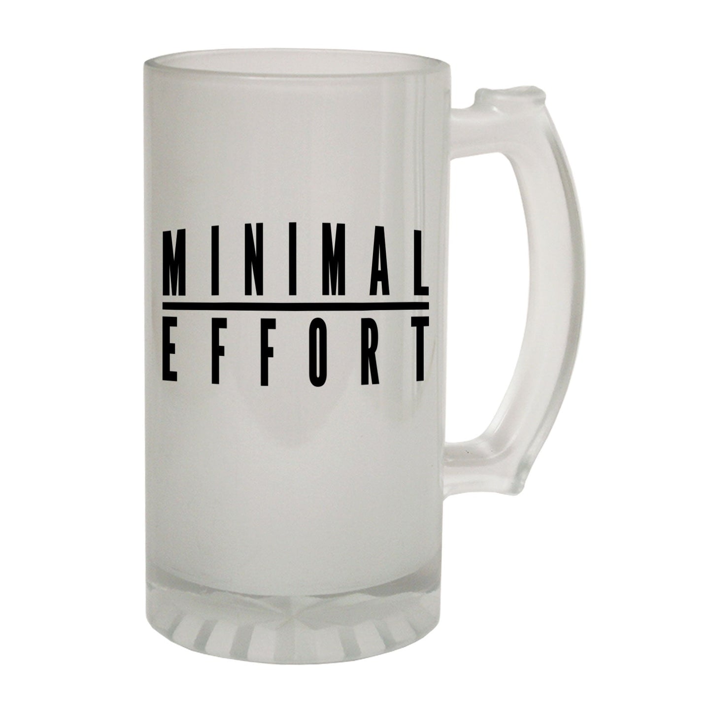 Minimal Effort Cool - Novelty Funny Frosted Stein - Gift Boxed