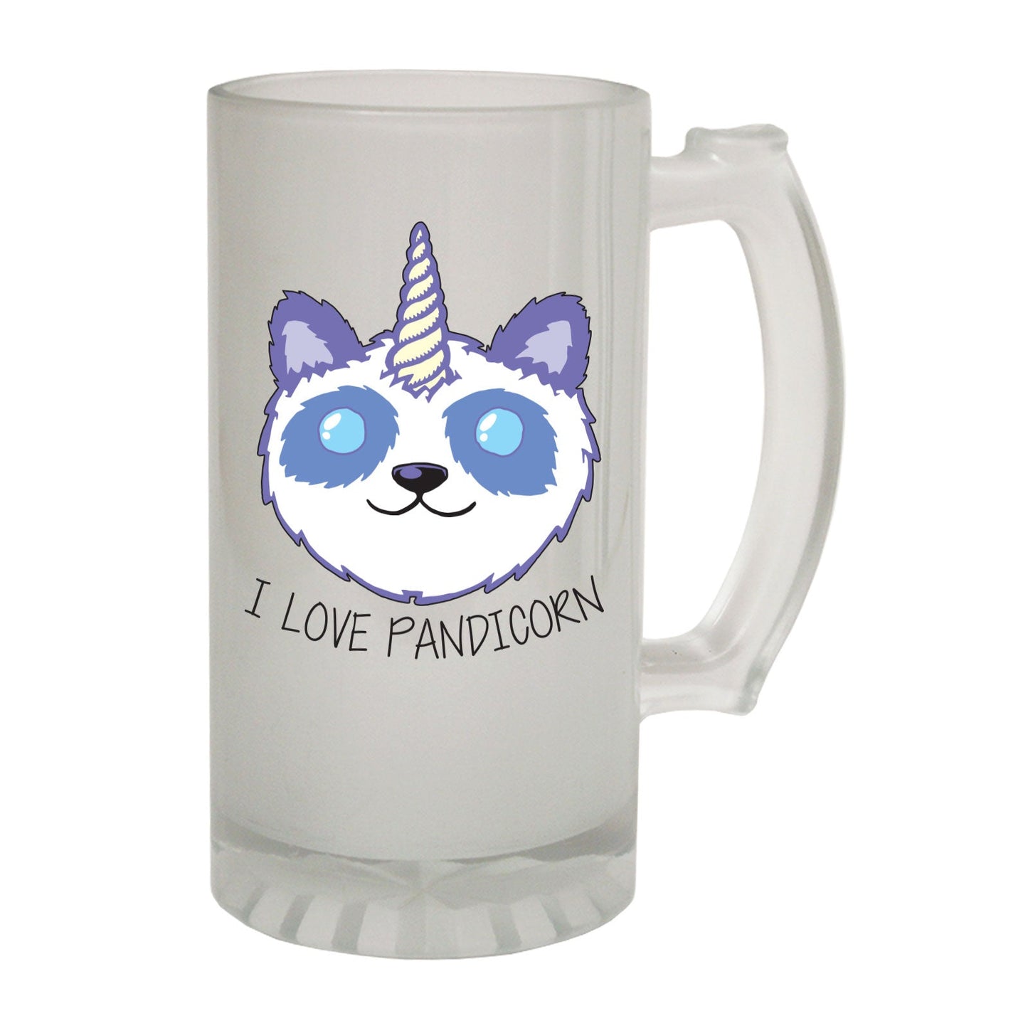 Pandicorn Panda Unicorn - Novelty Funny Frosted Stein - Gift Boxed
