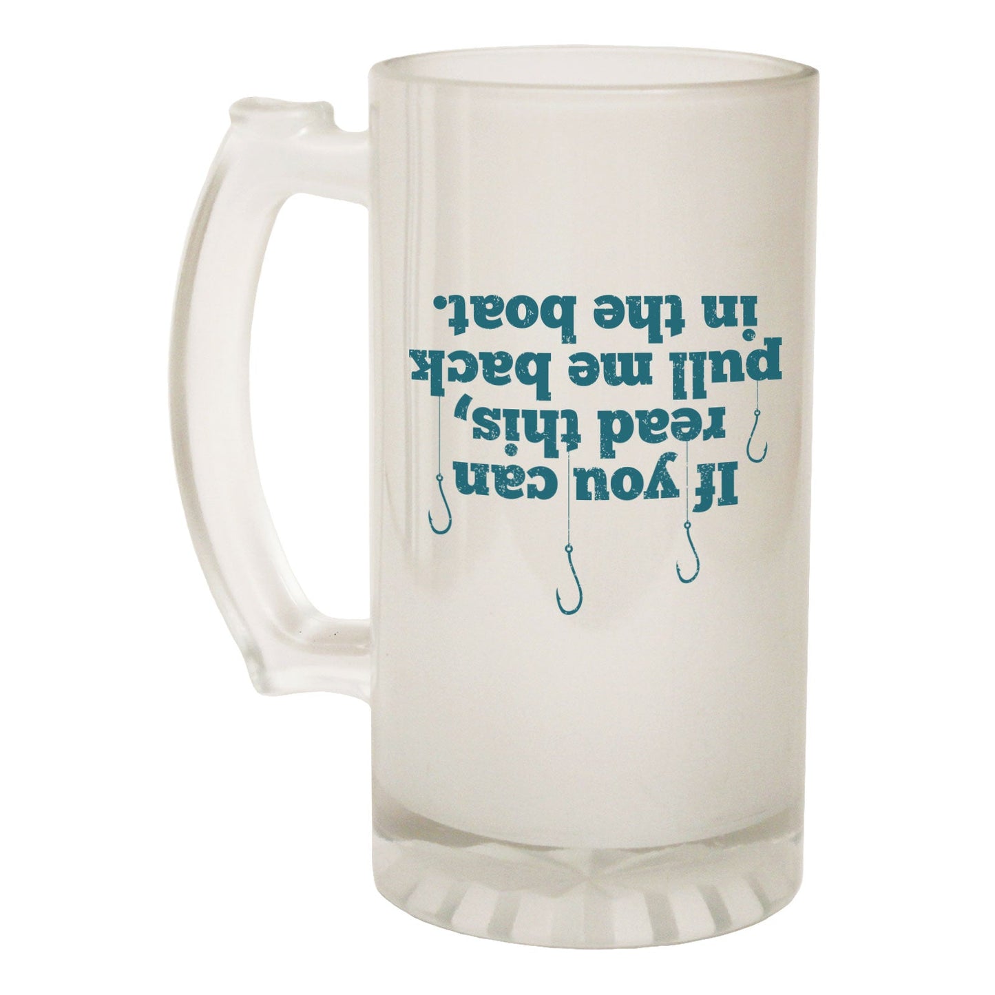 Read This Pull Me Back - Novelty Funny Frosted Stein - Gift Boxed