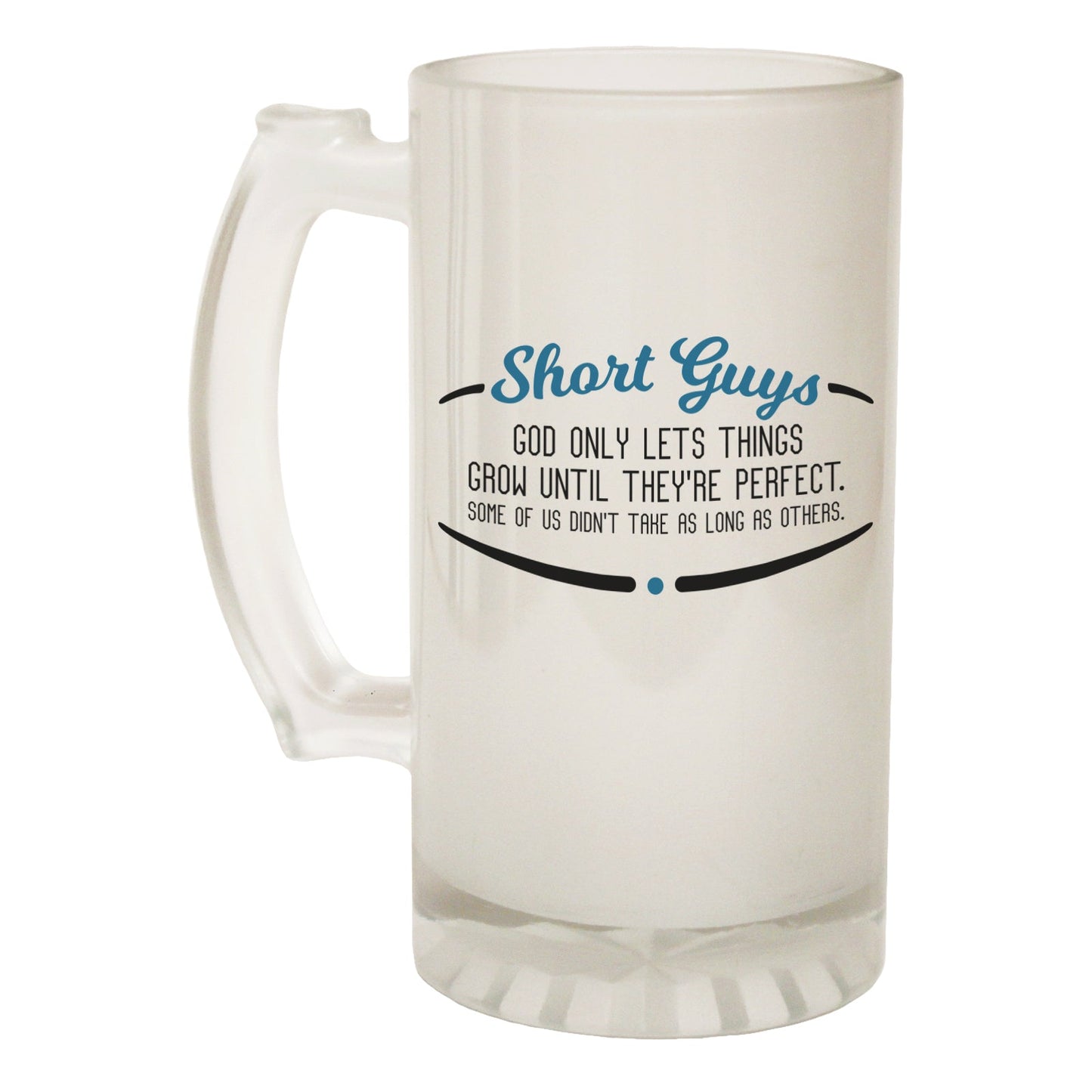 Short Guys Perfect Small - Novelty Funny Frosted Stein - Gift Boxed