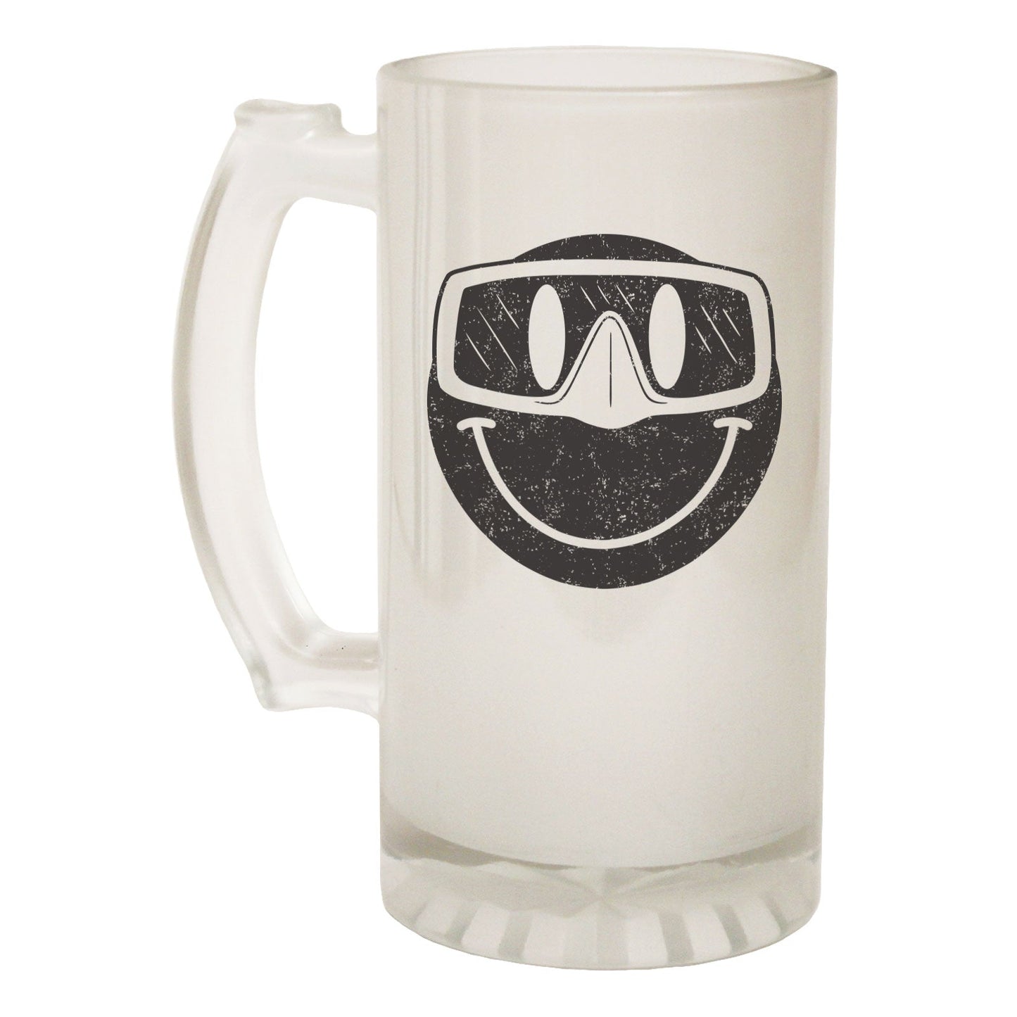Smiley Goggles Scuba Diving - Novelty Funny Frosted Stein - Gift Boxed