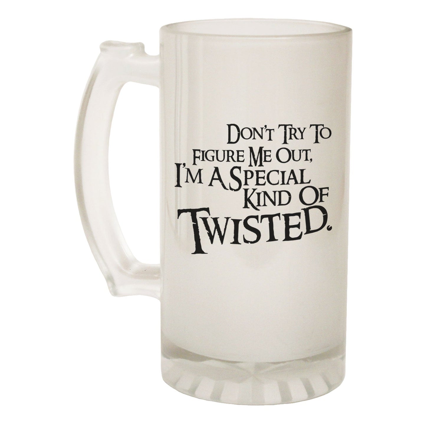 Special Kind Of Twisted Crazy - Novelty Funny Frosted Stein - Gift Boxed