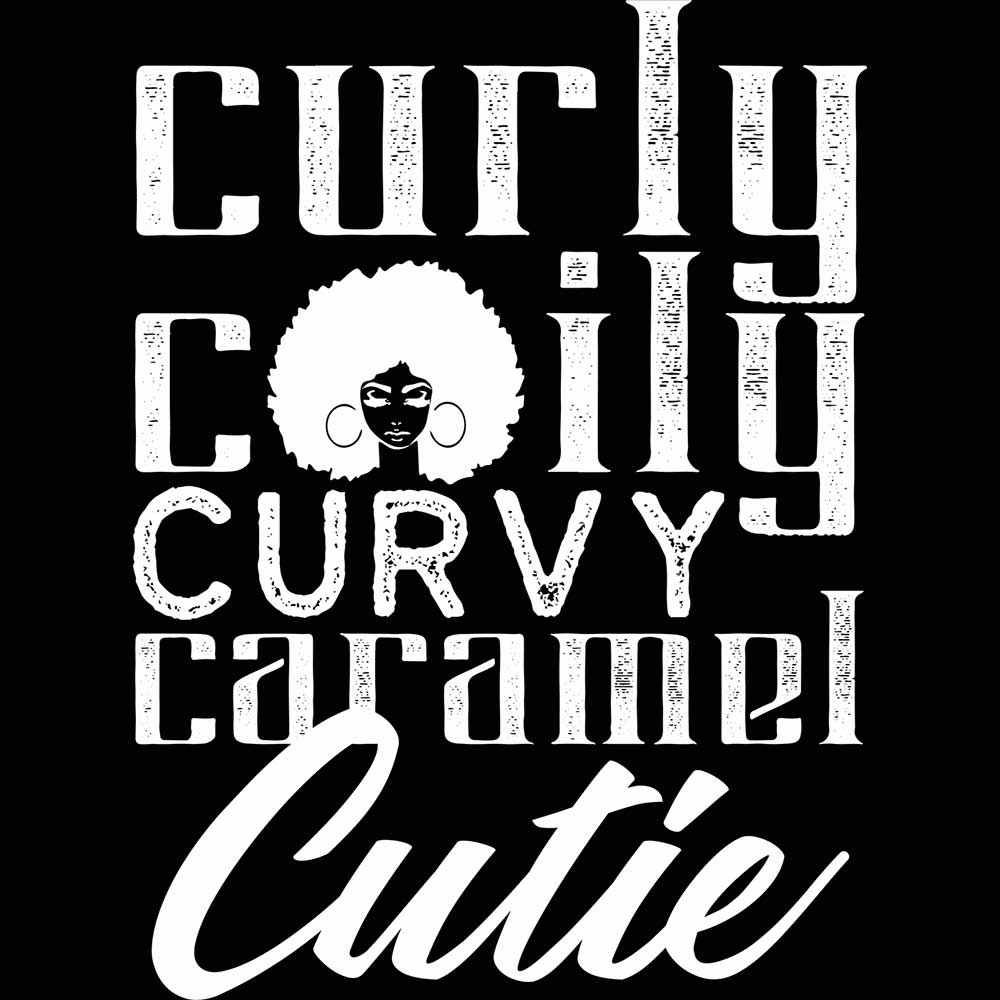 Curly Coily Curvy - Mens 123t Funny T-Shirt Tshirts