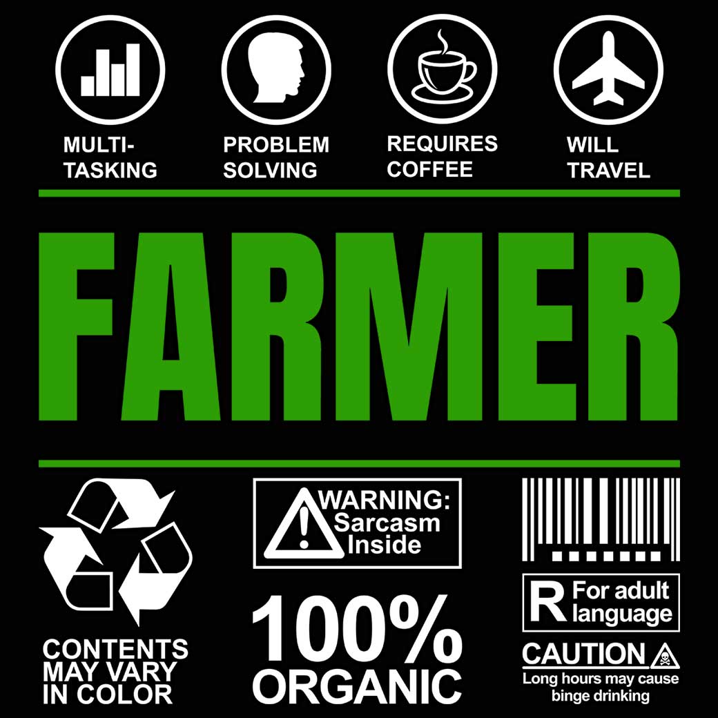 Farmer Sarcastic Humour - Mens 123t Funny T-Shirt Tshirts