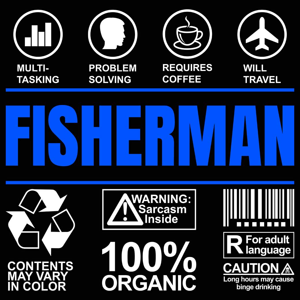 Fisherman Sarcastic Humour - Mens 123t Funny T-Shirt Tshirts