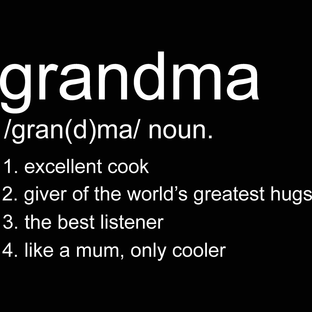 Grandma Definition Like A Mum Only Cooler Mothers Day - Mens 123t Funny T-Shirt Tshirts