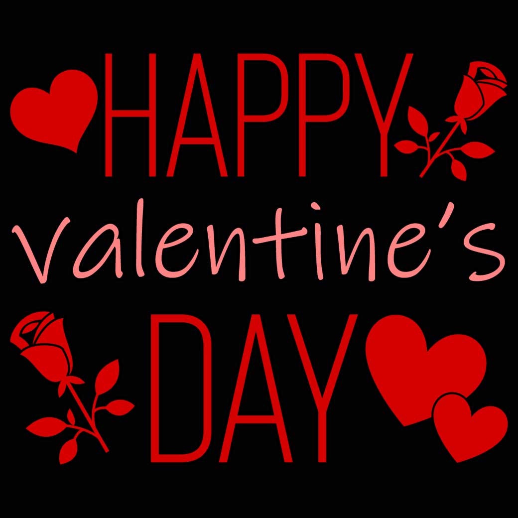 Happy Valentines Day Love - Mens 123t Funny T-Shirt Tshirts