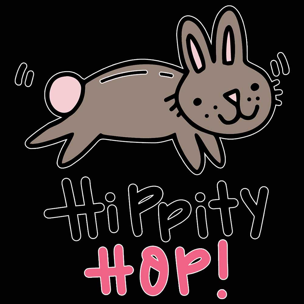 Hippity Hop Rabbit - Mens 123t Funny T-Shirt Tshirts