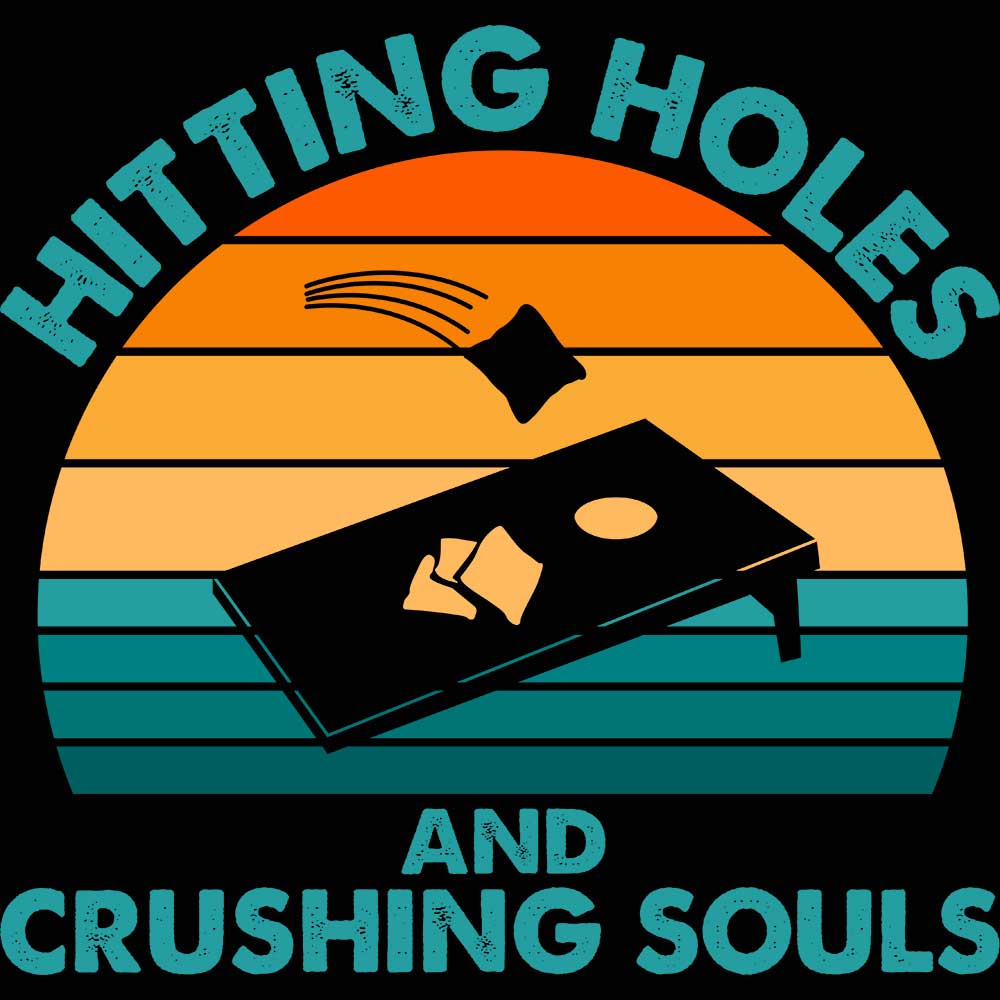 Hitting Holes And Crushing Souls - Mens 123t Funny T-Shirt Tshirts
