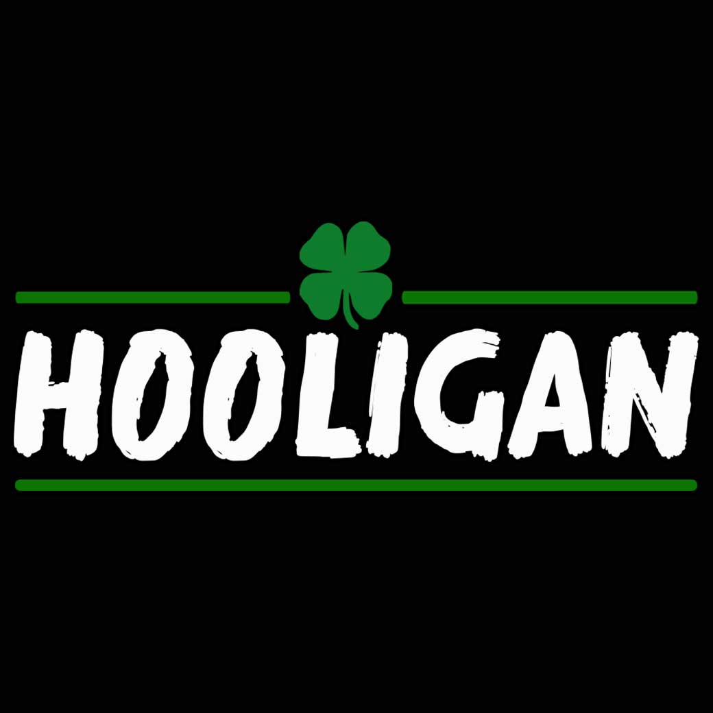 Hooligan Irish Four Leaf Clover - Mens 123t Funny T-Shirt Tshirts