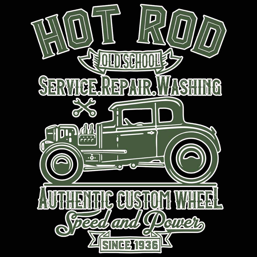Hot Rod Old School Service Repair Washing - Mens 123t Funny T-Shirt Tshirts