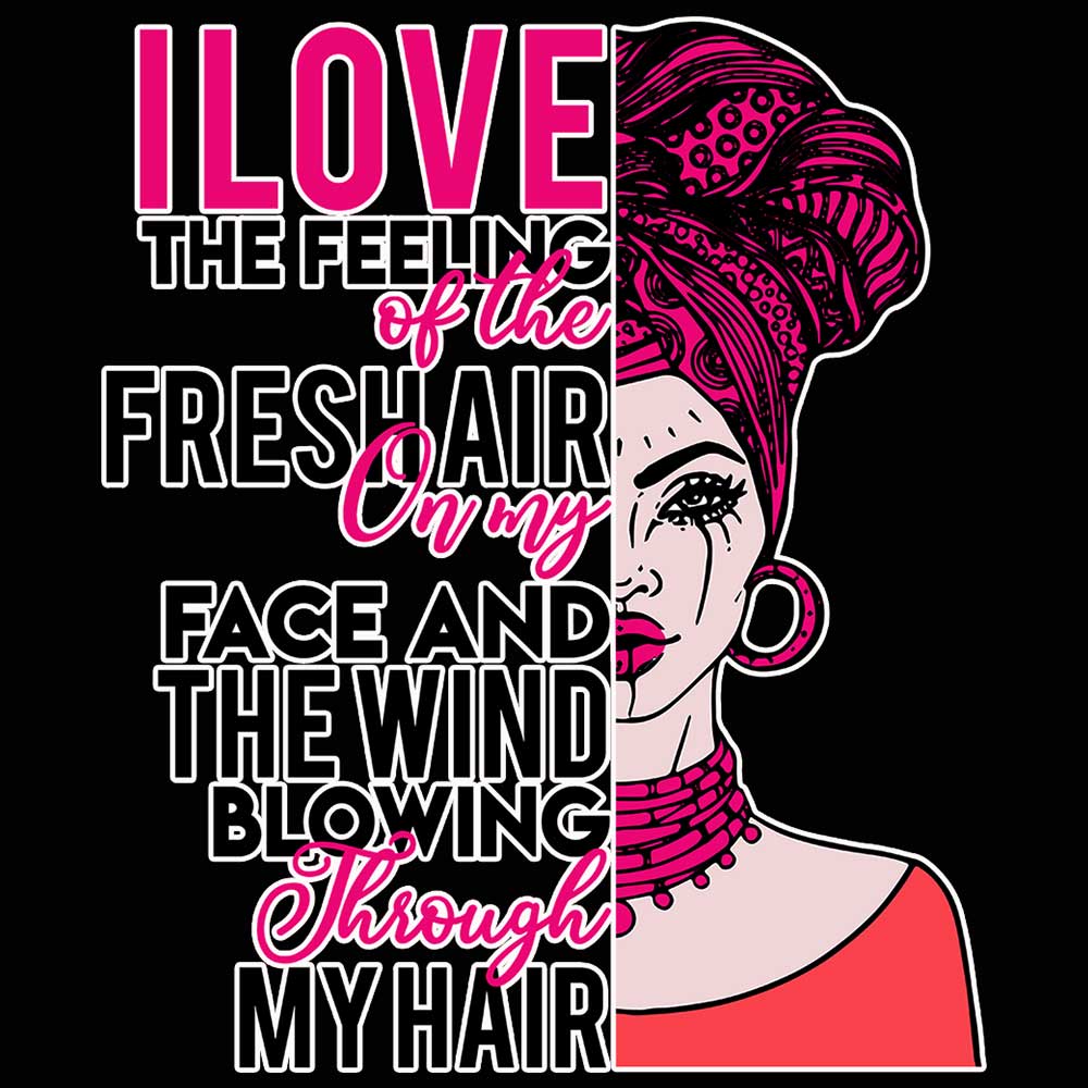 I Love The Feeling Of The Freshair Afro - Mens 123t Funny T-Shirt Tshirts