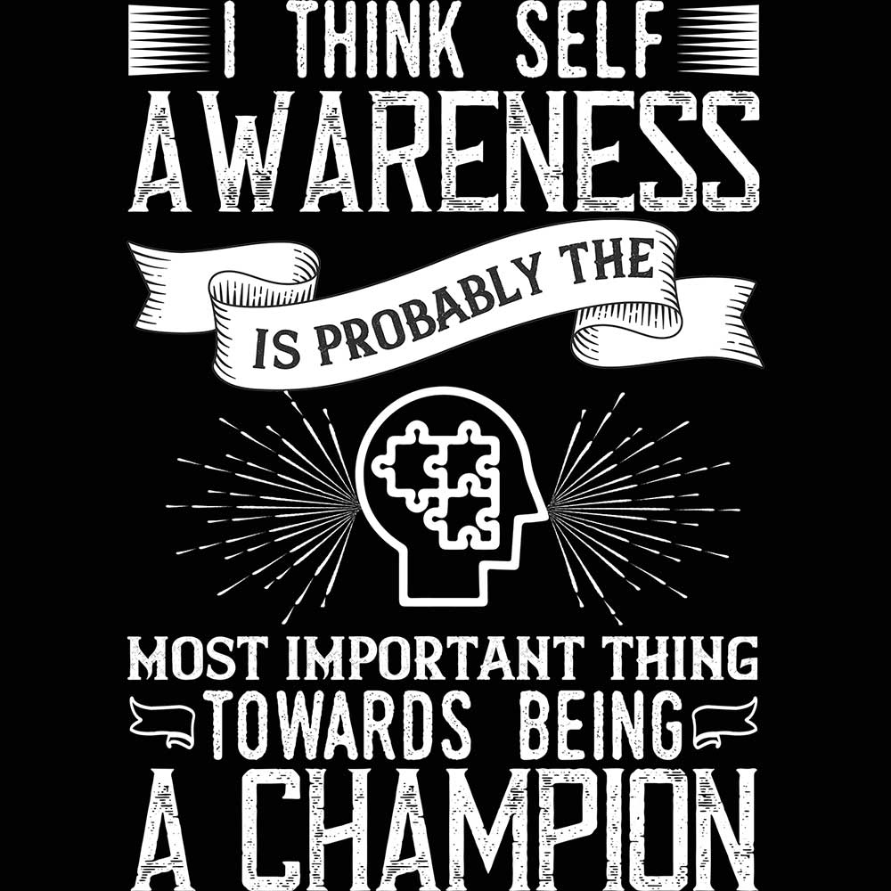 I Think Self Awareness Is Probably The Most Important Thing Autism - Mens 123t Funny T-Shirt Tshirts