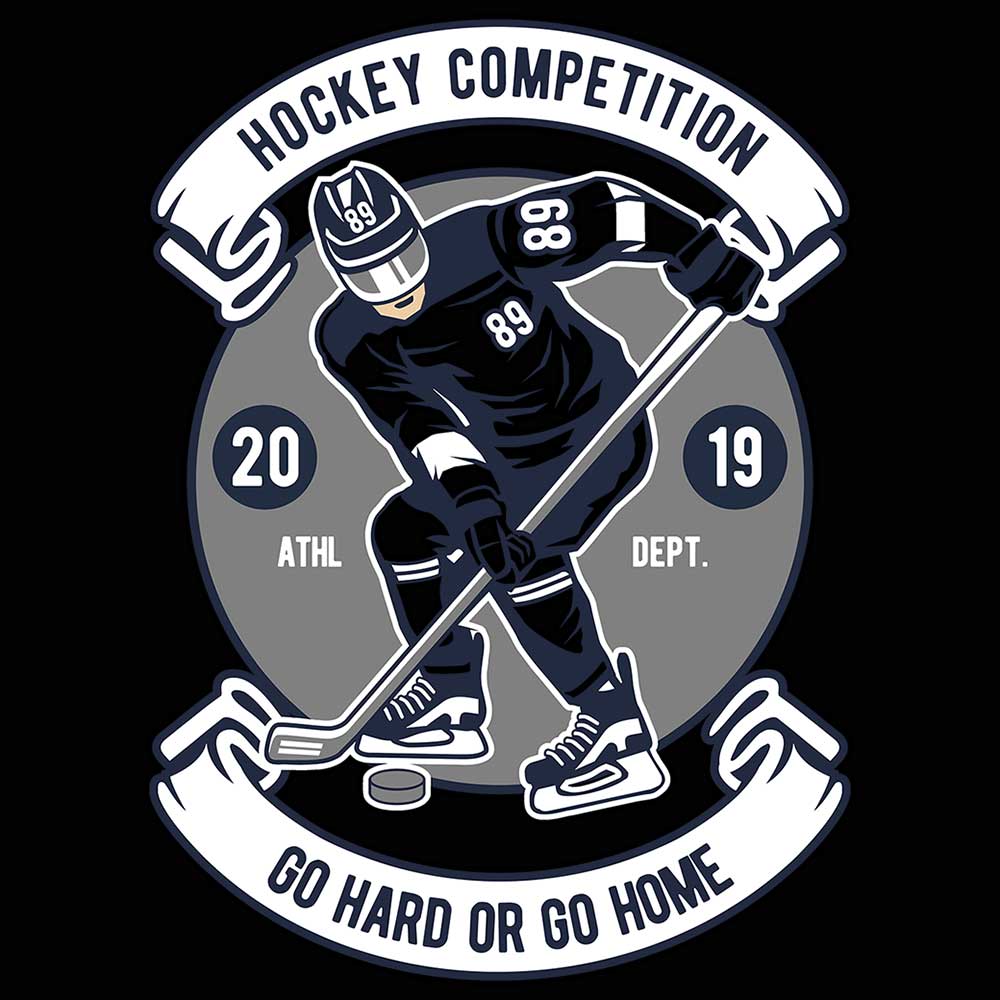 Ice Hockey Competition Athl Dept - Mens 123t Funny T-Shirt Tshirts