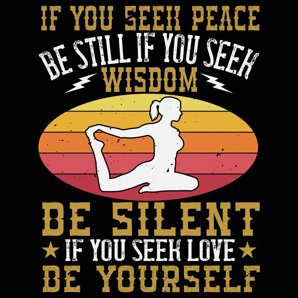 If You Seek Peace Yoga - Mens 123t Funny T-Shirt Tshirts