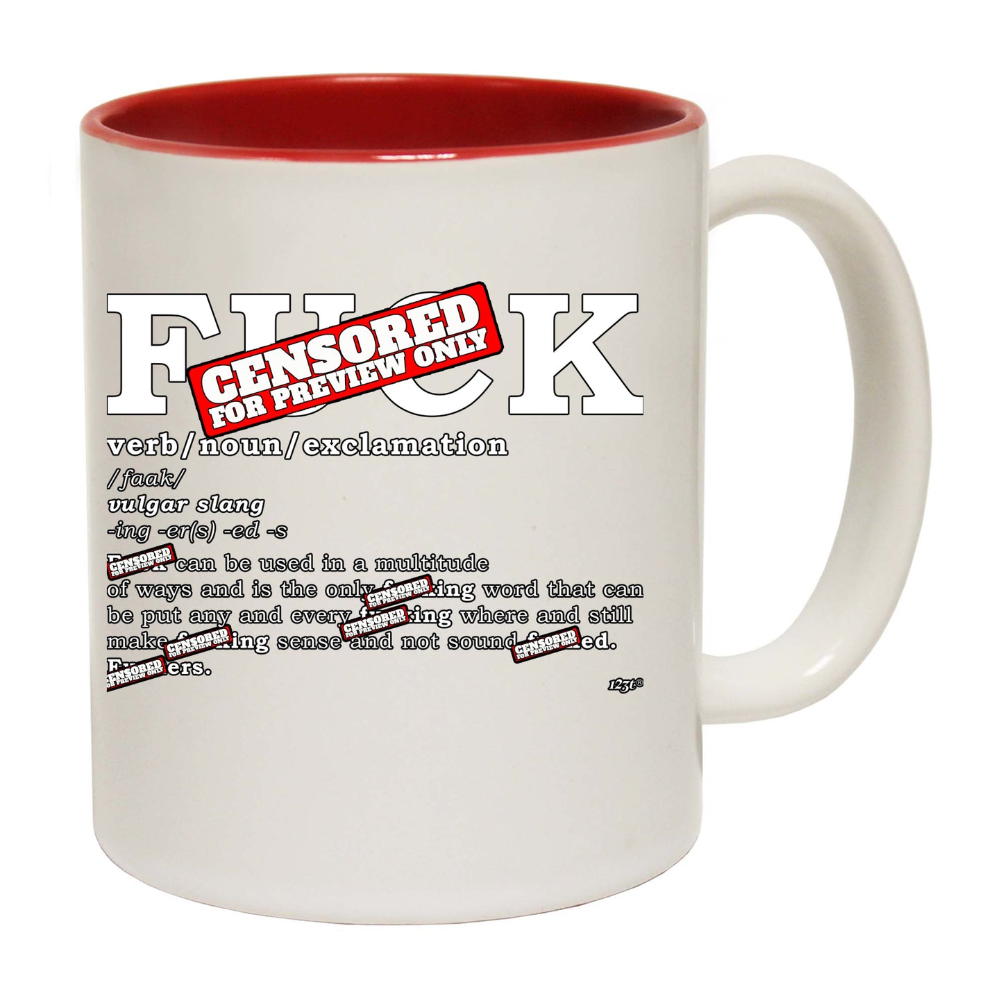 F K Noun - Funny Coffee Mug