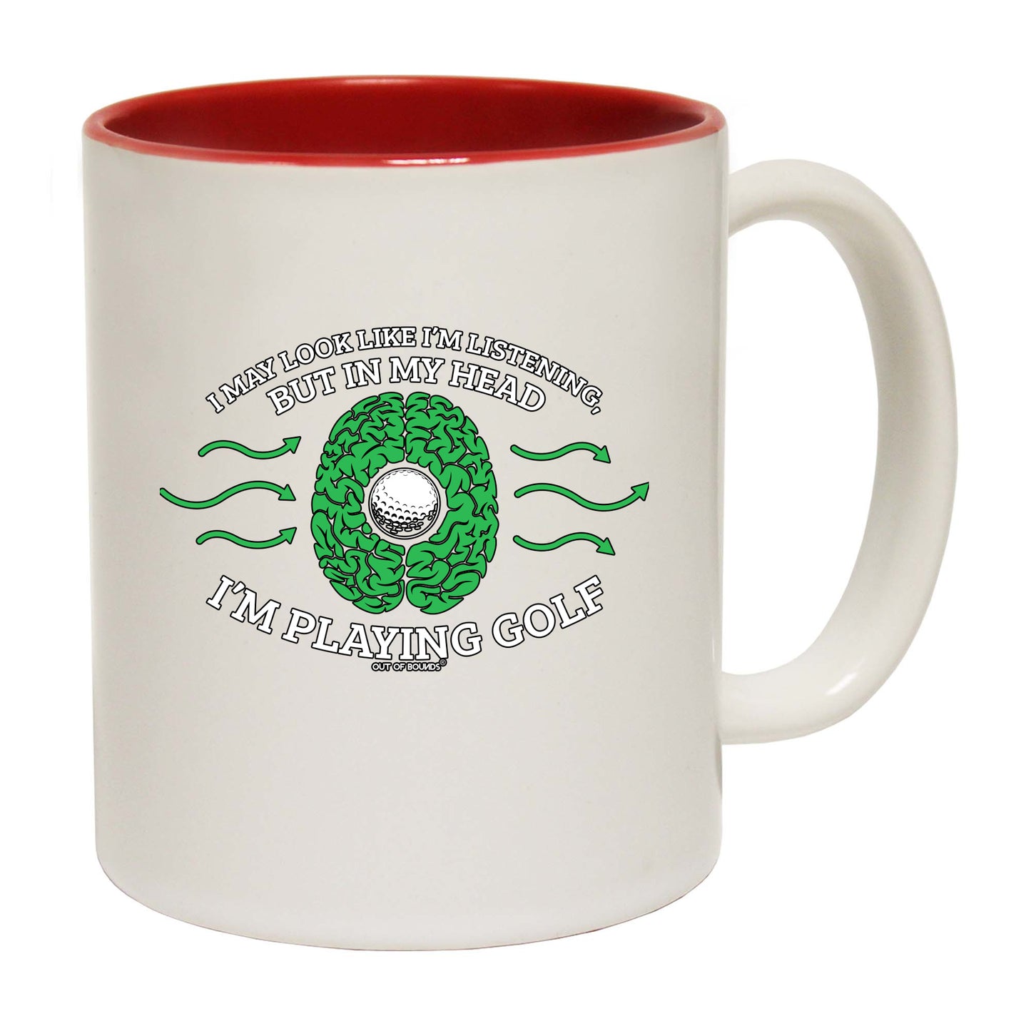 Oob I May Look Like Im Listening Golf - Funny Coffee Mug