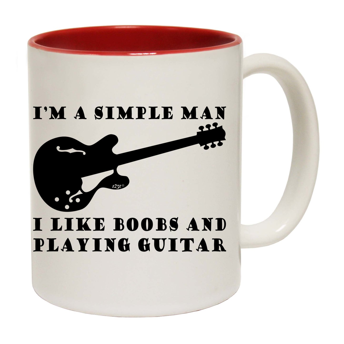 I'M Simple B B Playing Guitar Music - Funny Coffee Mug