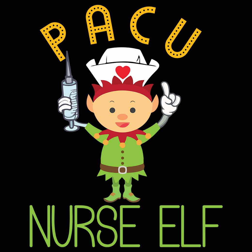 Pacu Nurse Elf - Mens 123t Funny T-Shirt Tshirts