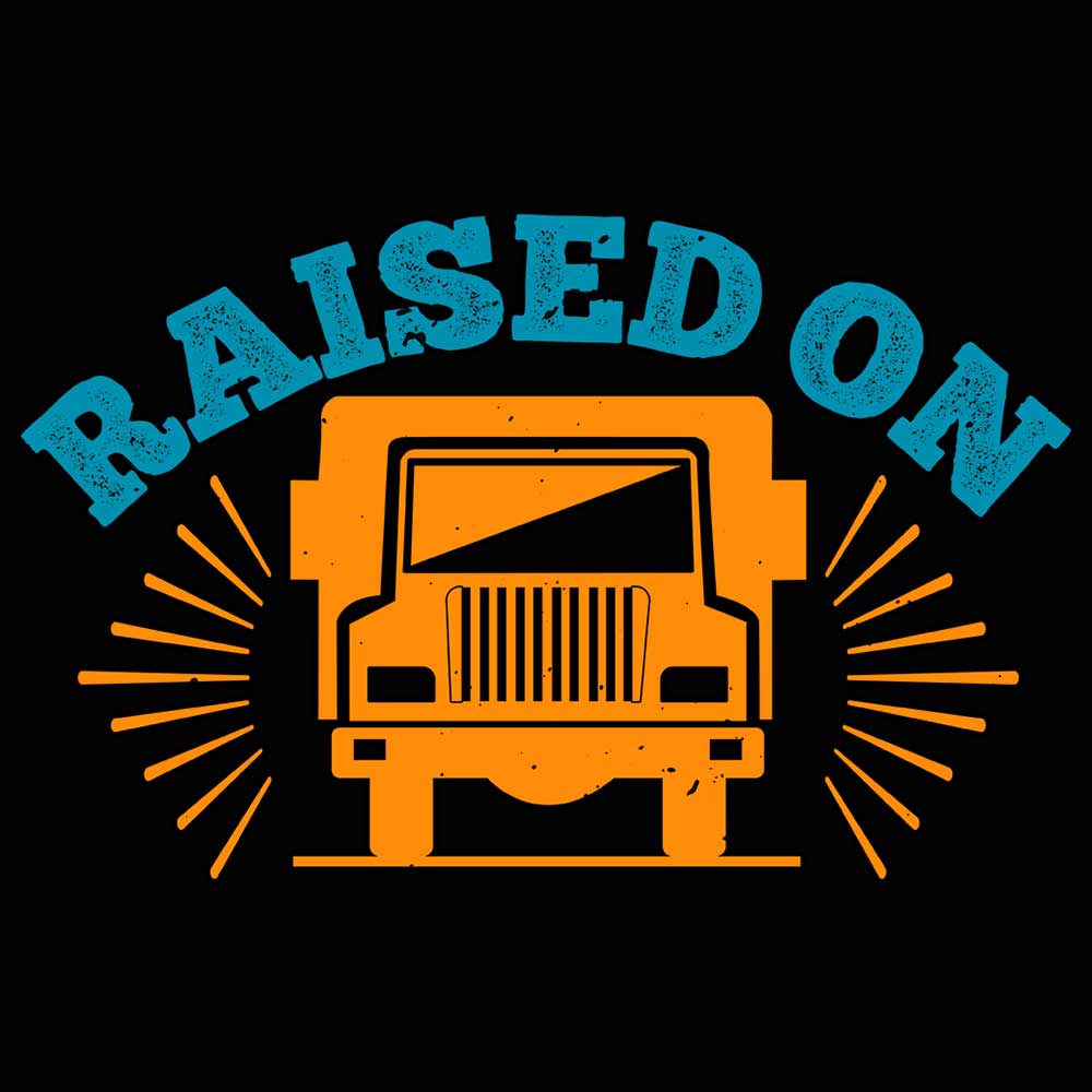 Raised On Truck Driver - Mens 123t Funny T-Shirt Tshirts