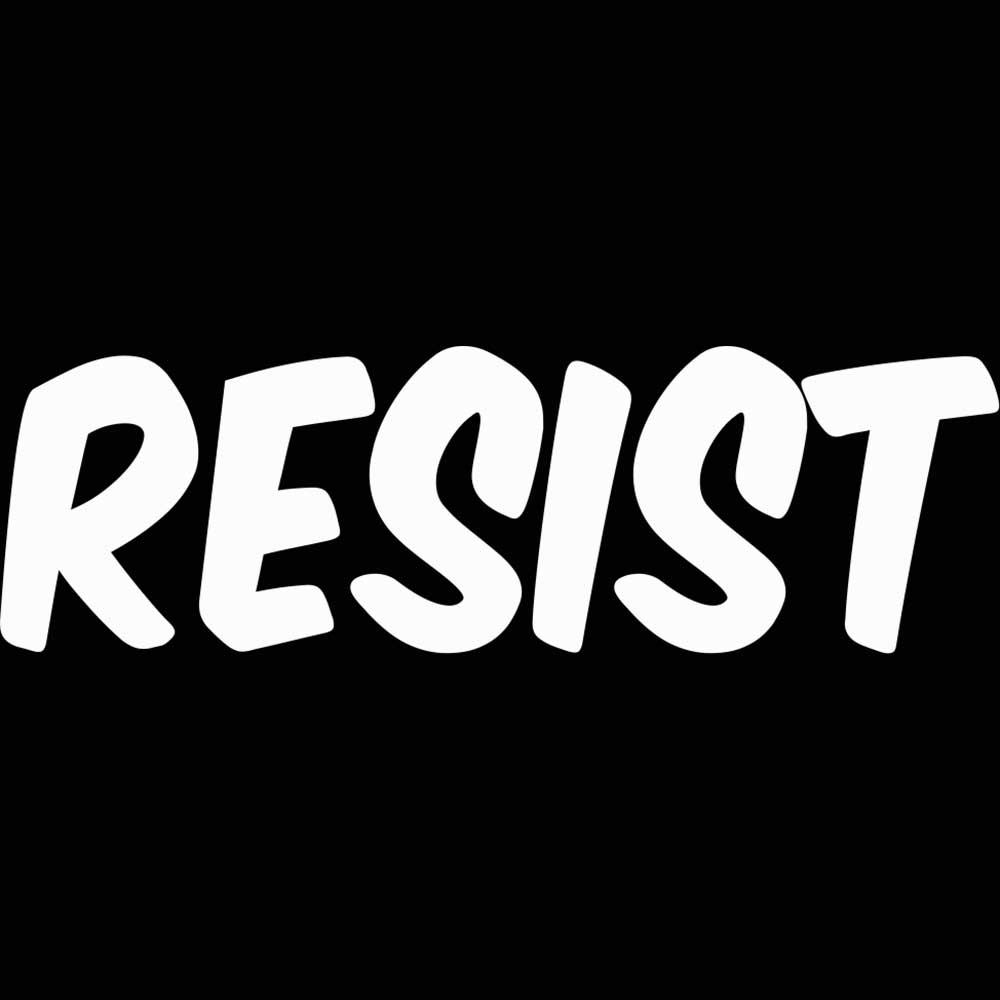 Resist - Mens 123t Funny T-Shirt Tshirts