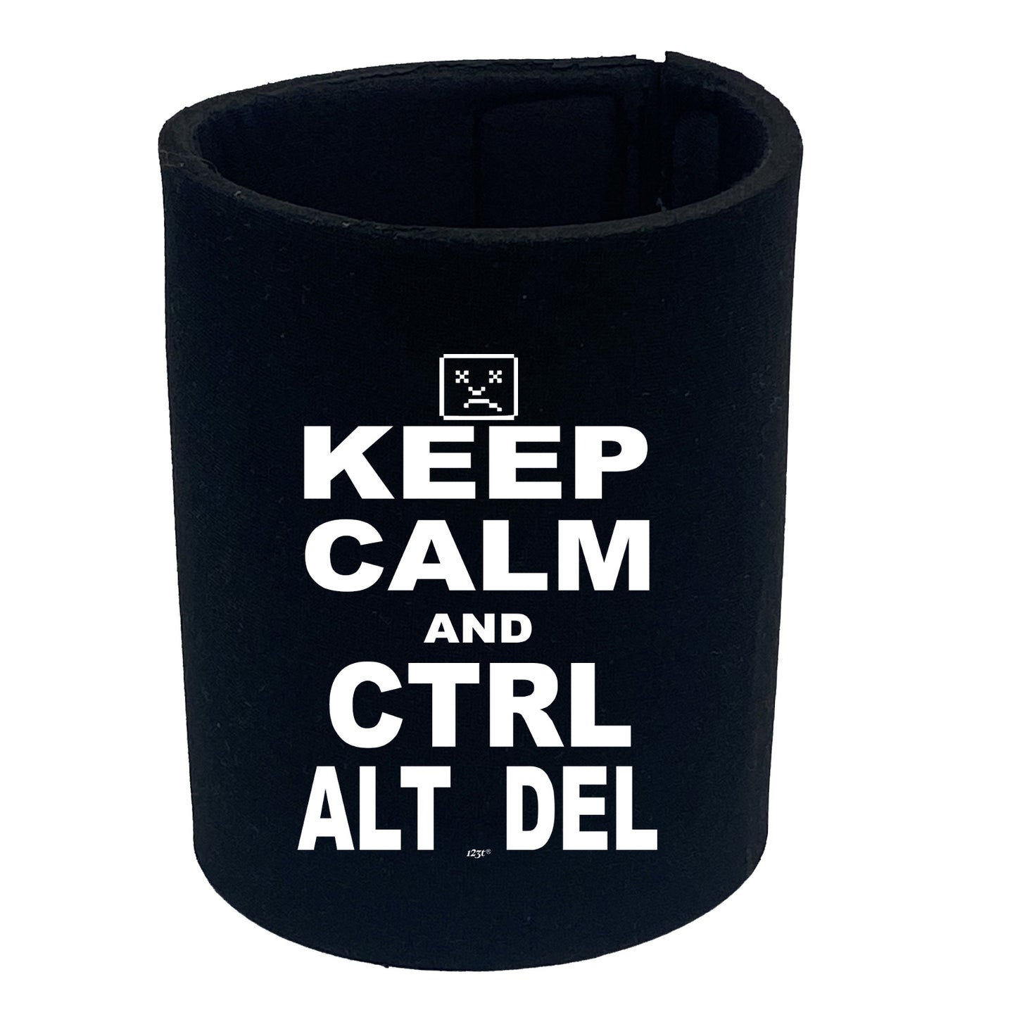 Keep Calm And Ctrl Alt Del - Funny Stubby Holder